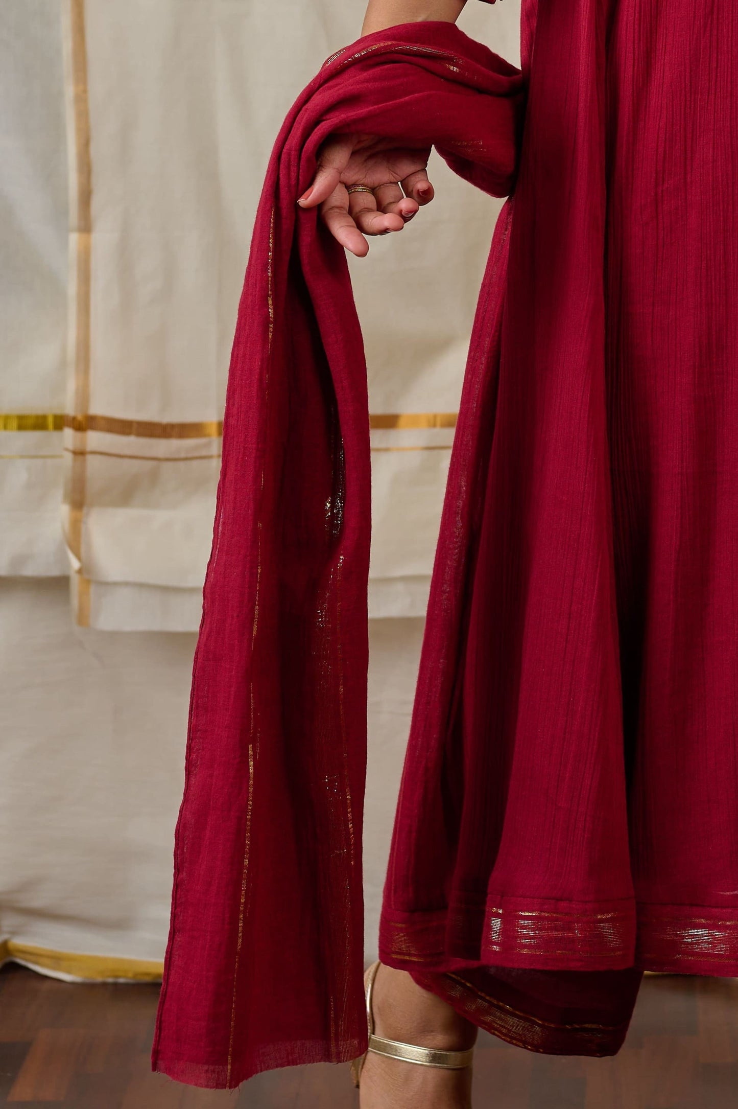 Maroon Dupatta