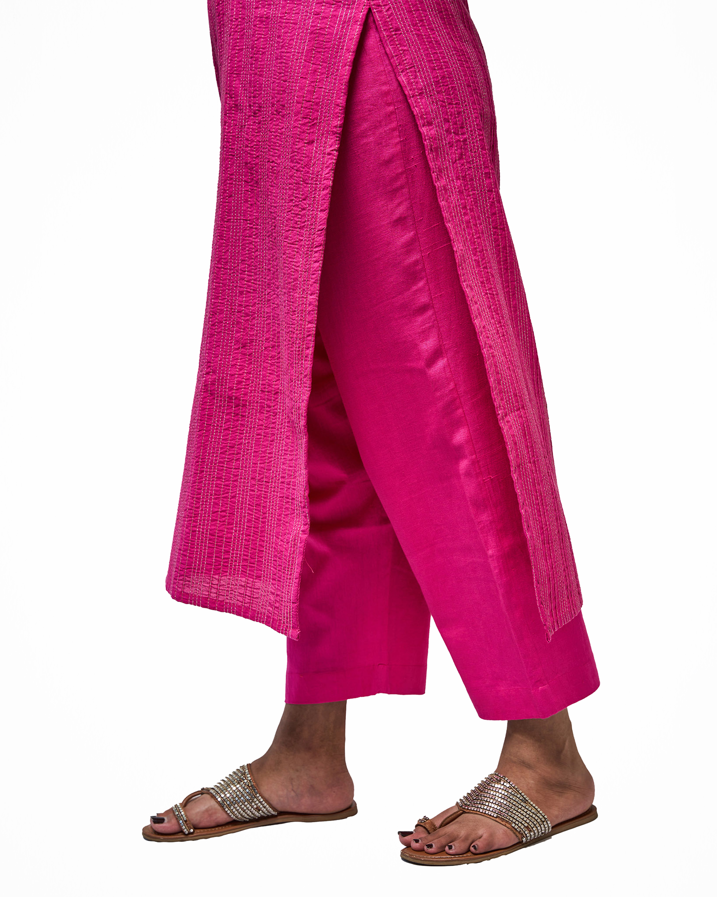 Fushia pink Kurta set