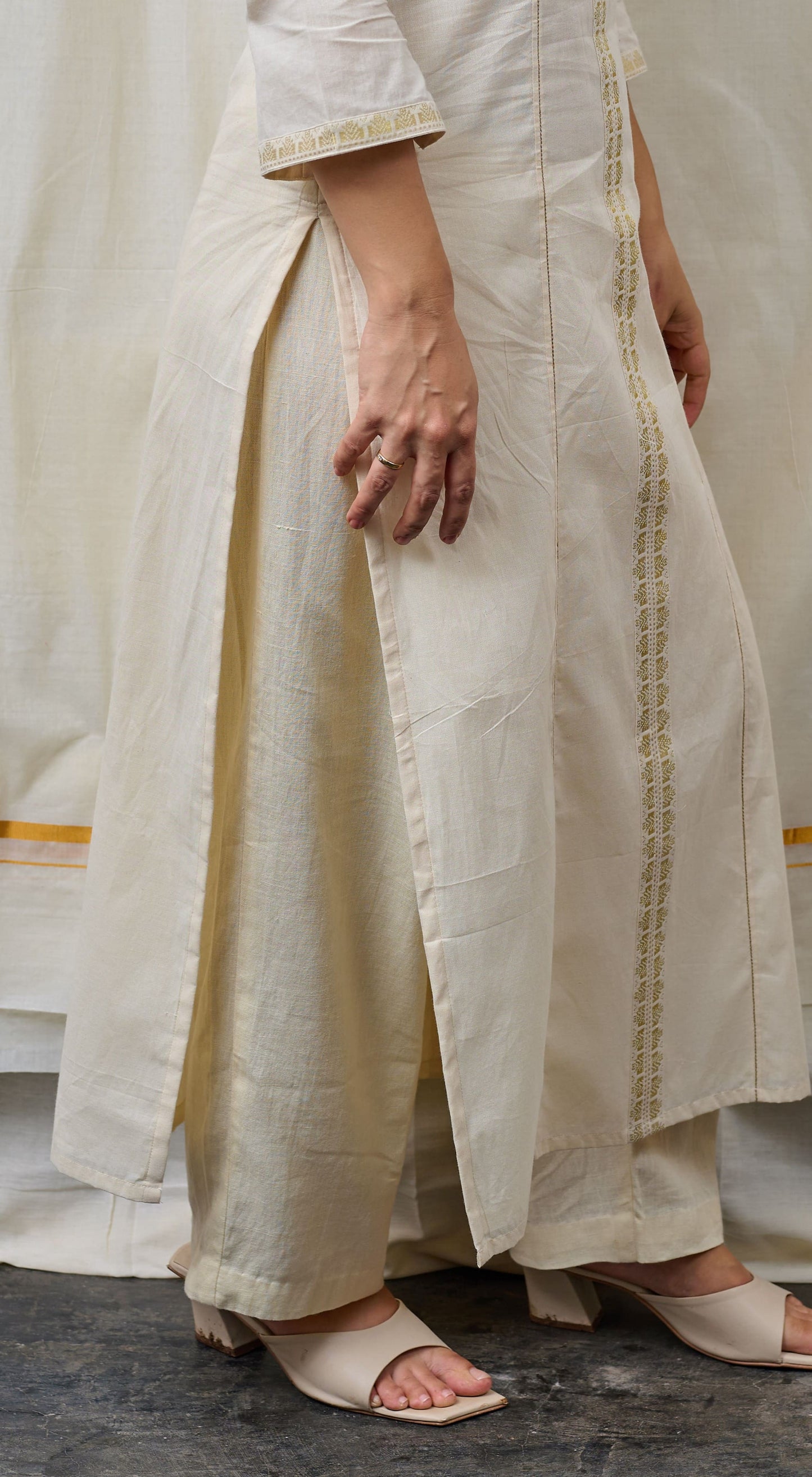 Off White Palazzo Pants