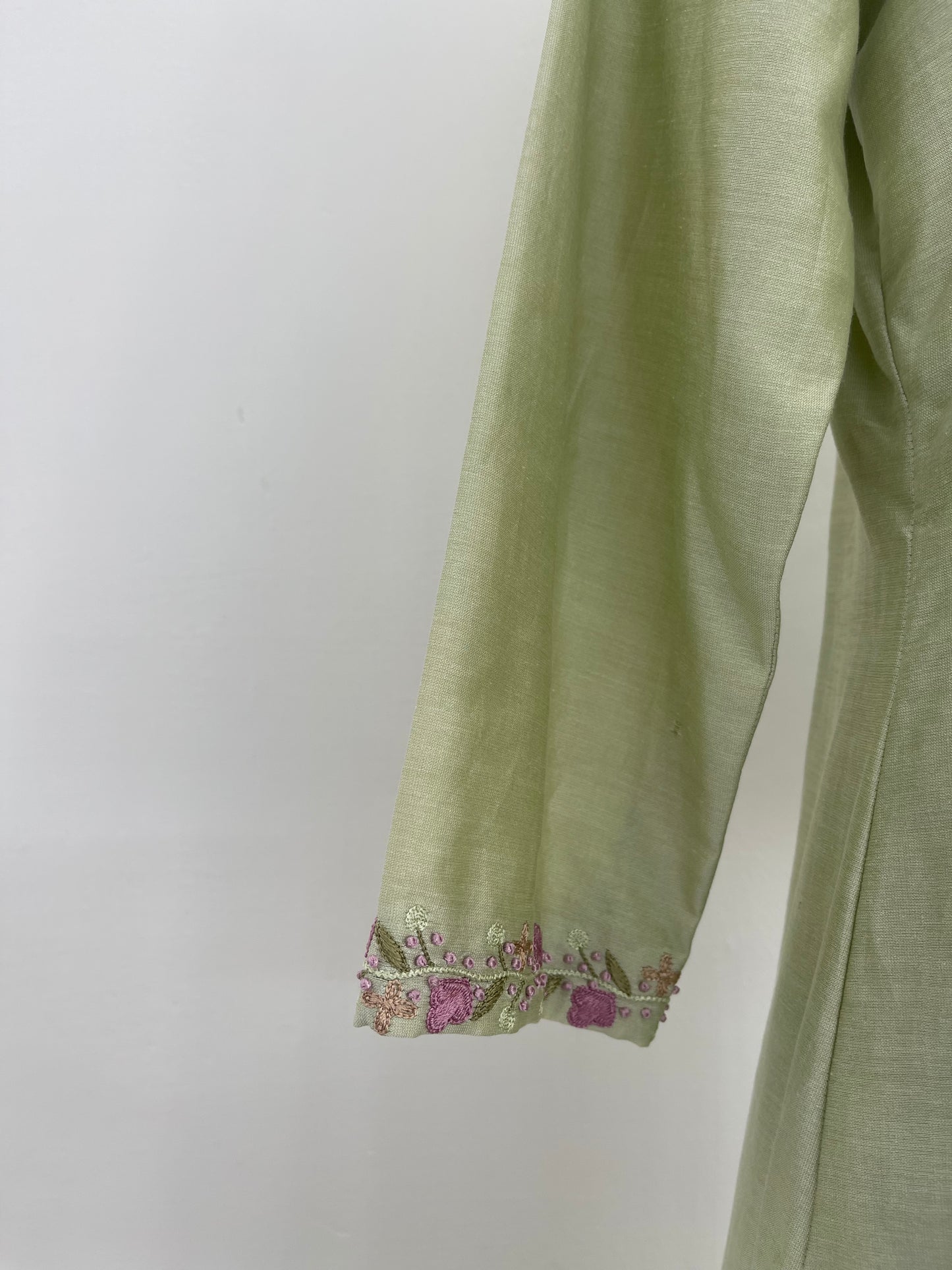 Pastel green Chanderi silk kurta