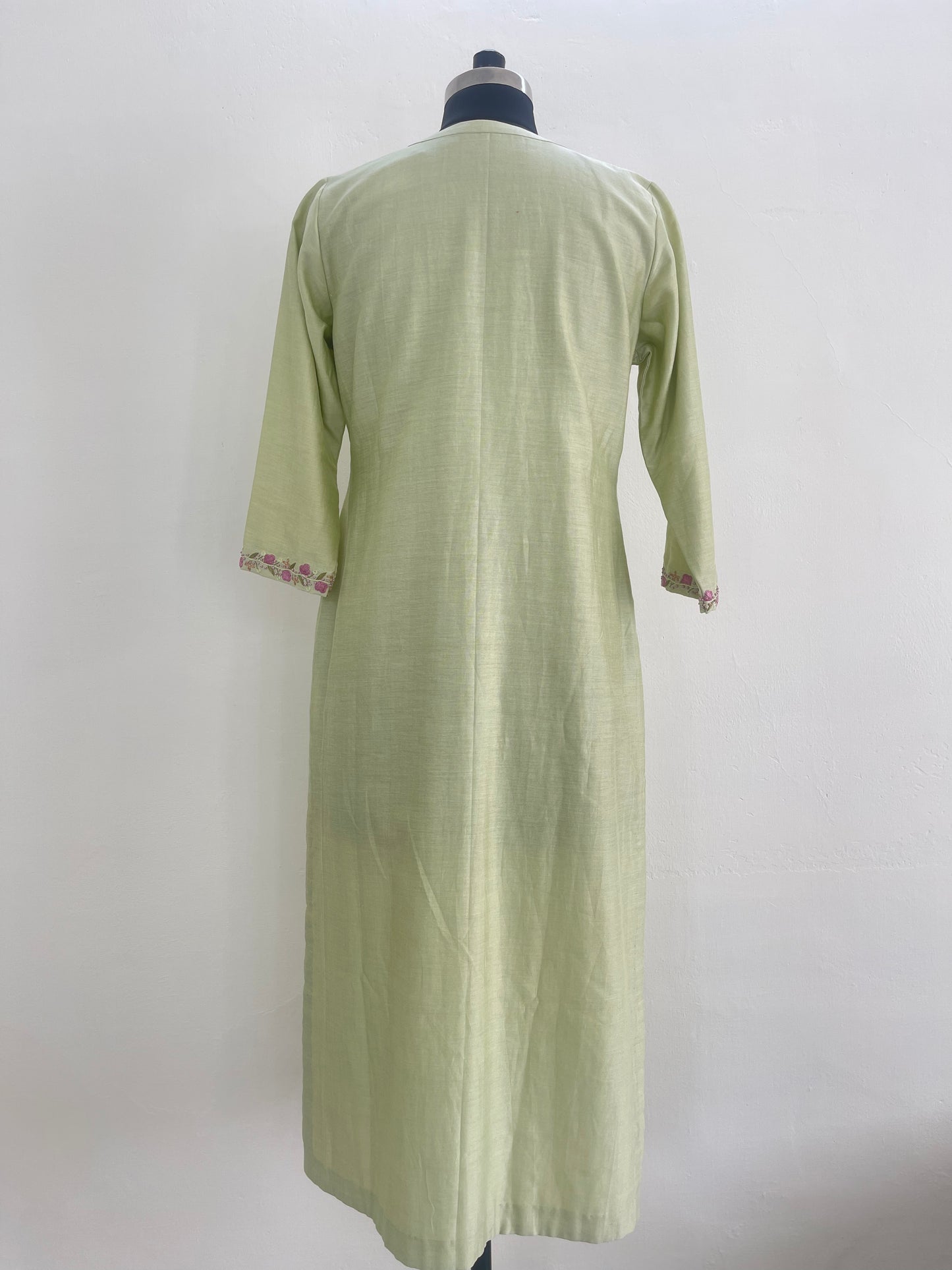 Pastel green Chanderi silk kurta