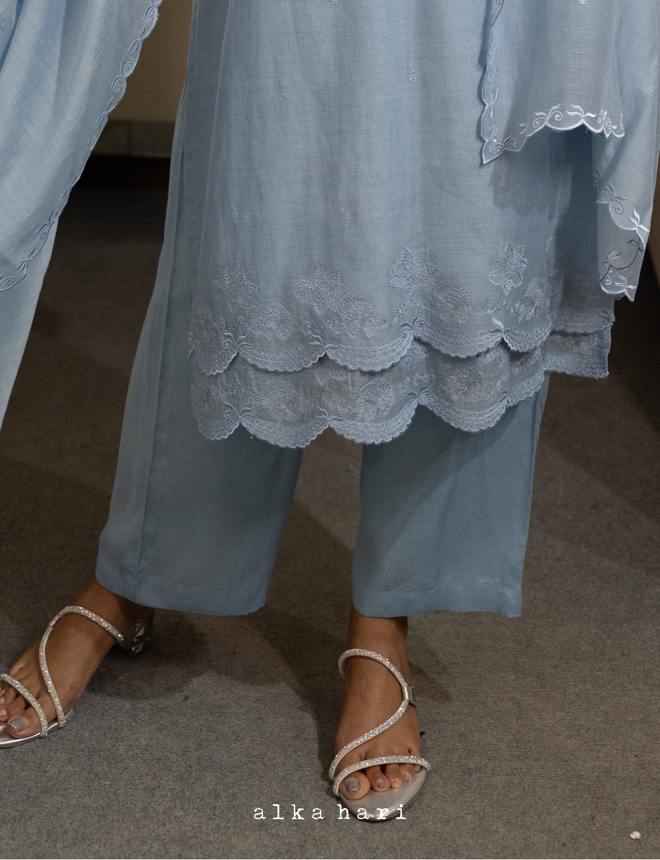 Powder Blue Palazzo Pants