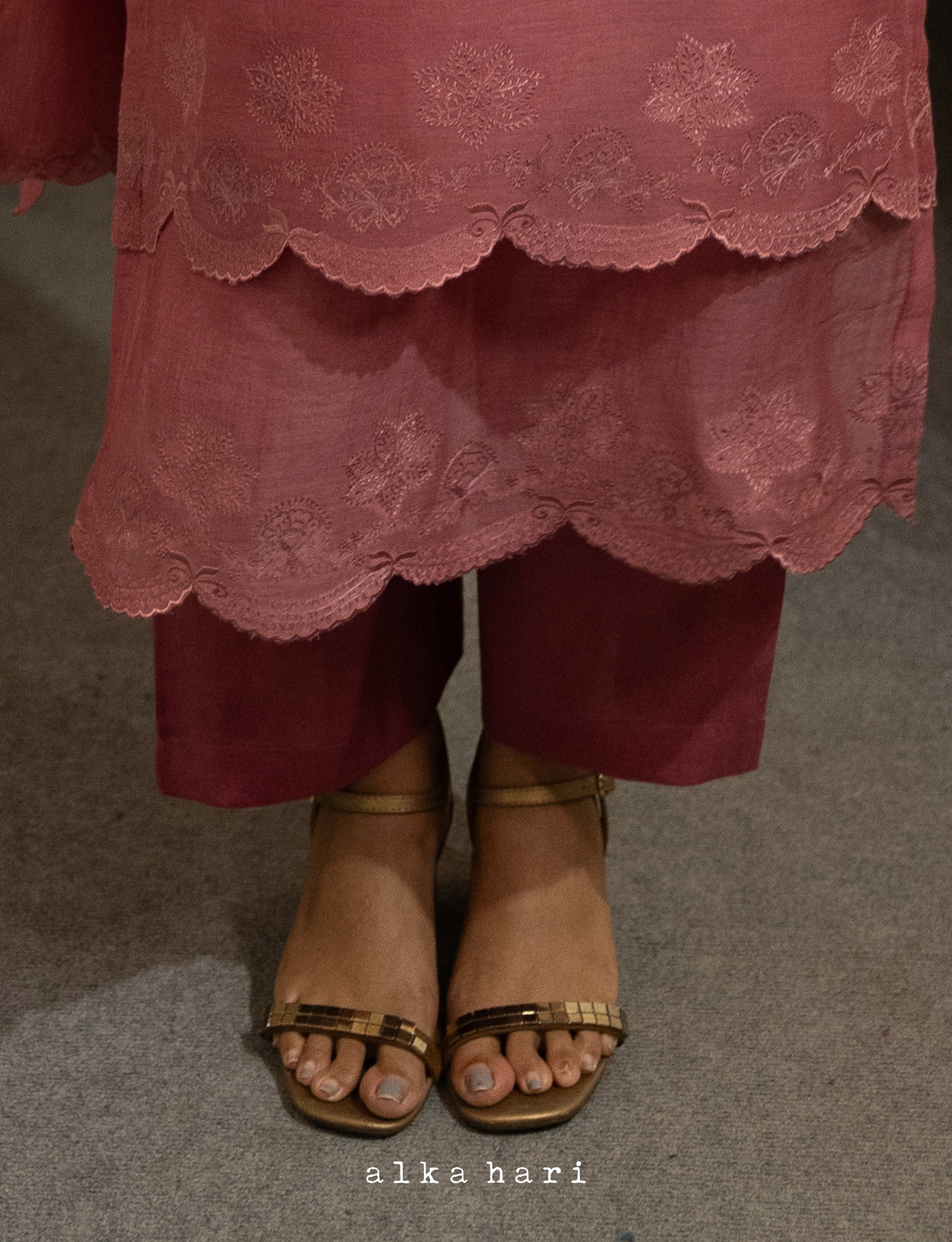 Dusty Pink Palazzo Pants