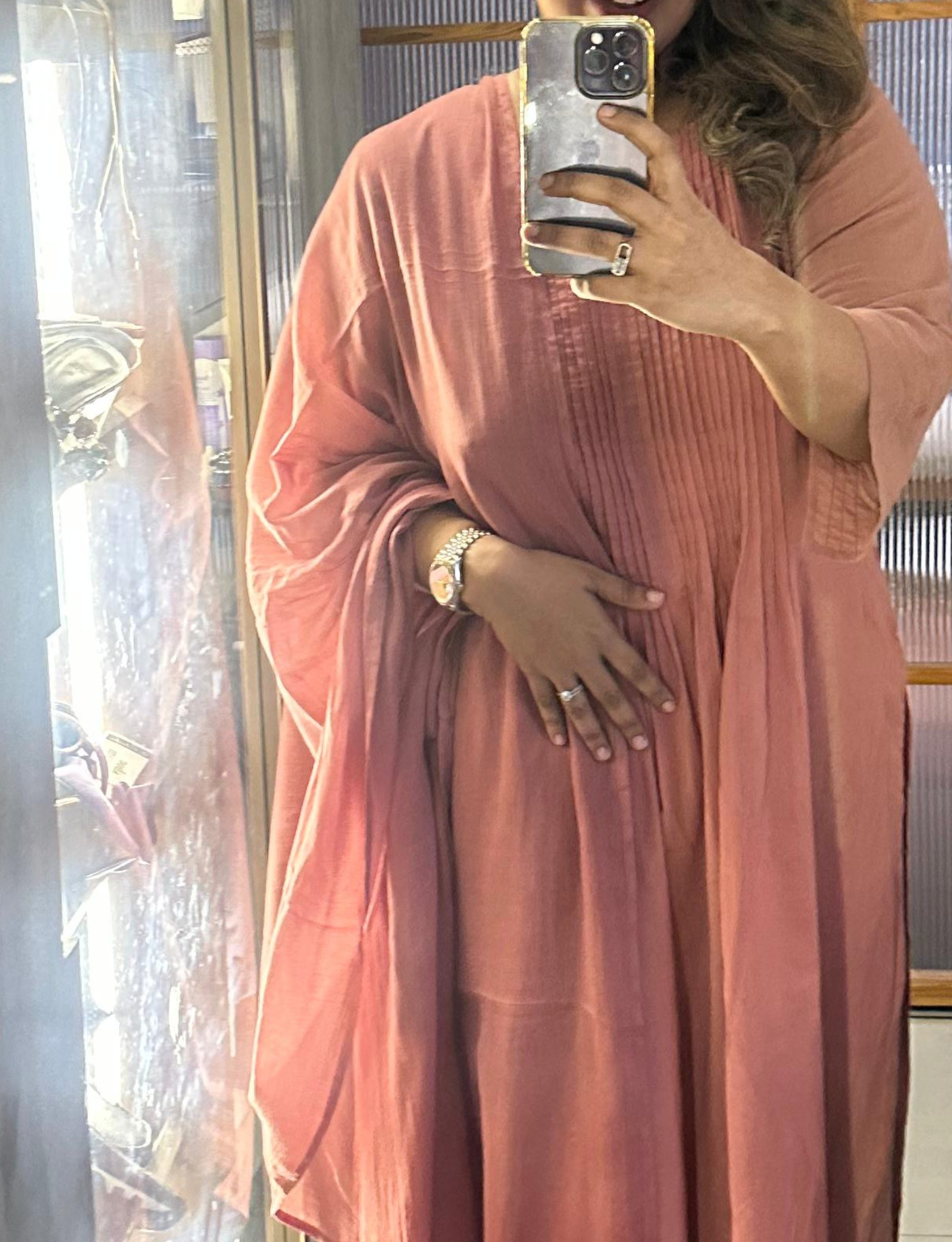 Mauve Mul Cotton Dupatta