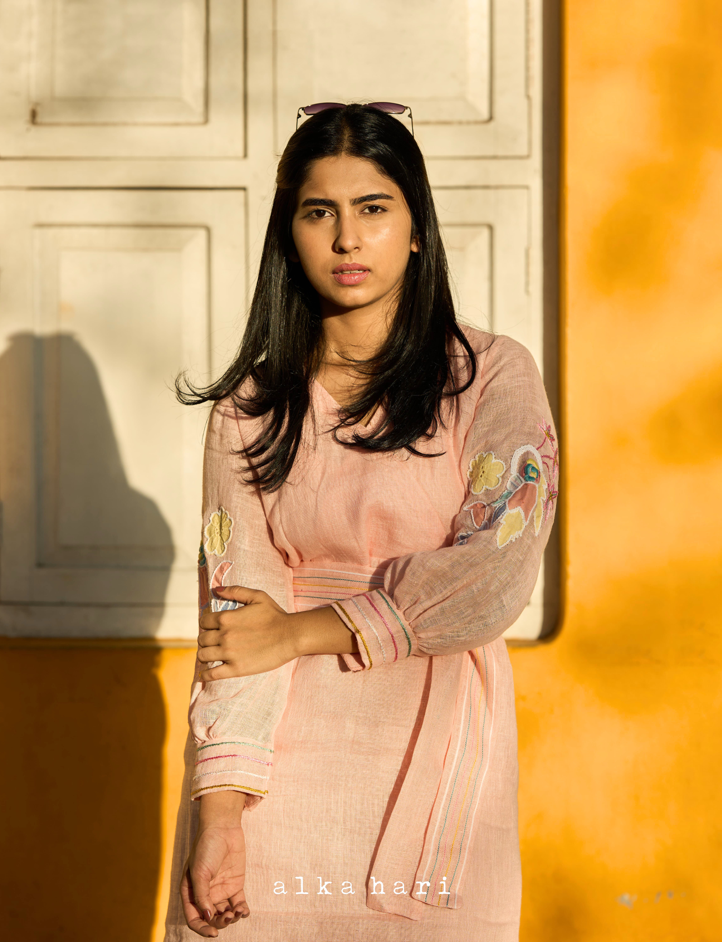 Pink Patchwork Dress