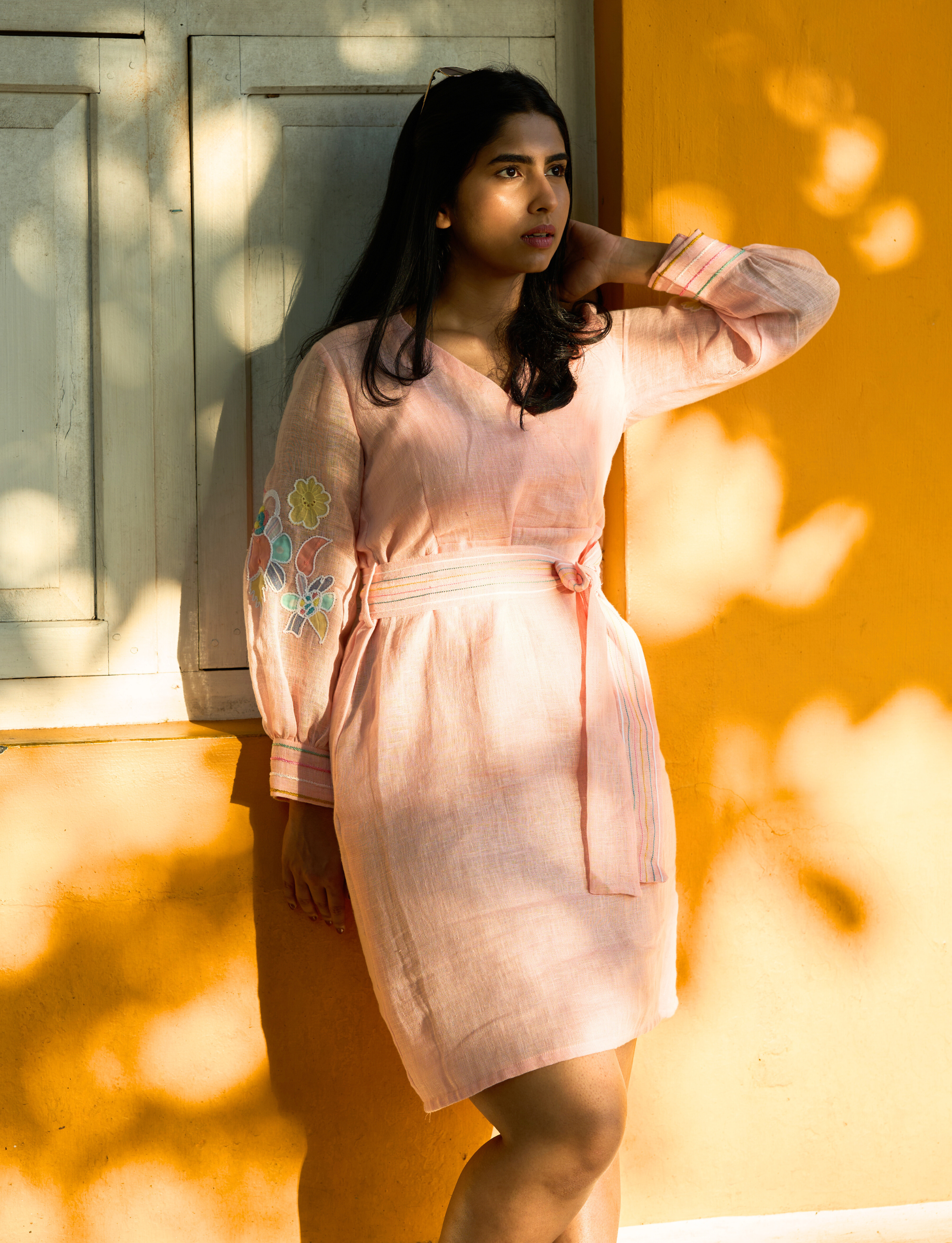 Pink Patchwork Dress