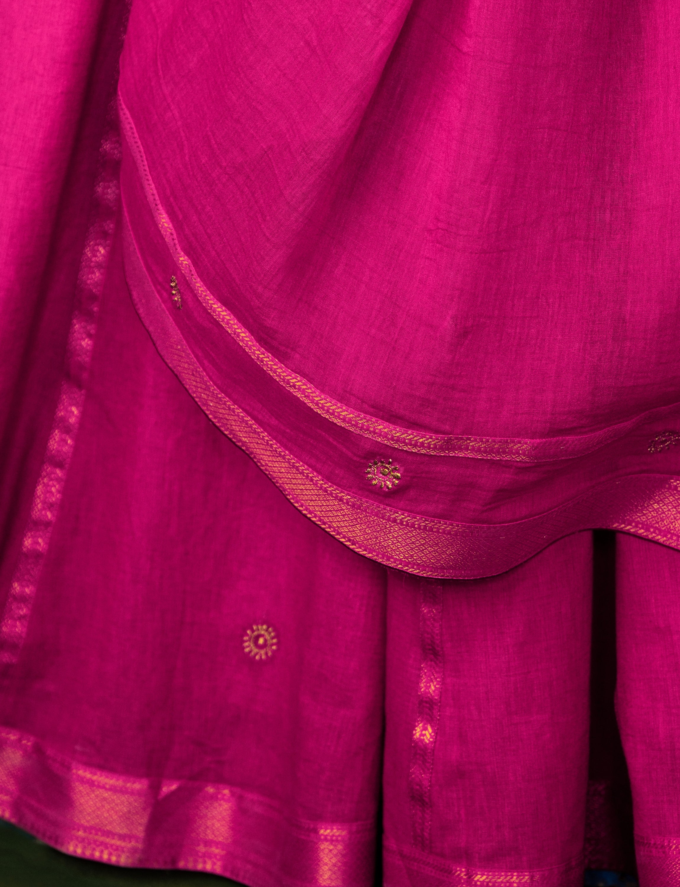 Scarlet Pink Skirt and Blouse Co-Ord Set