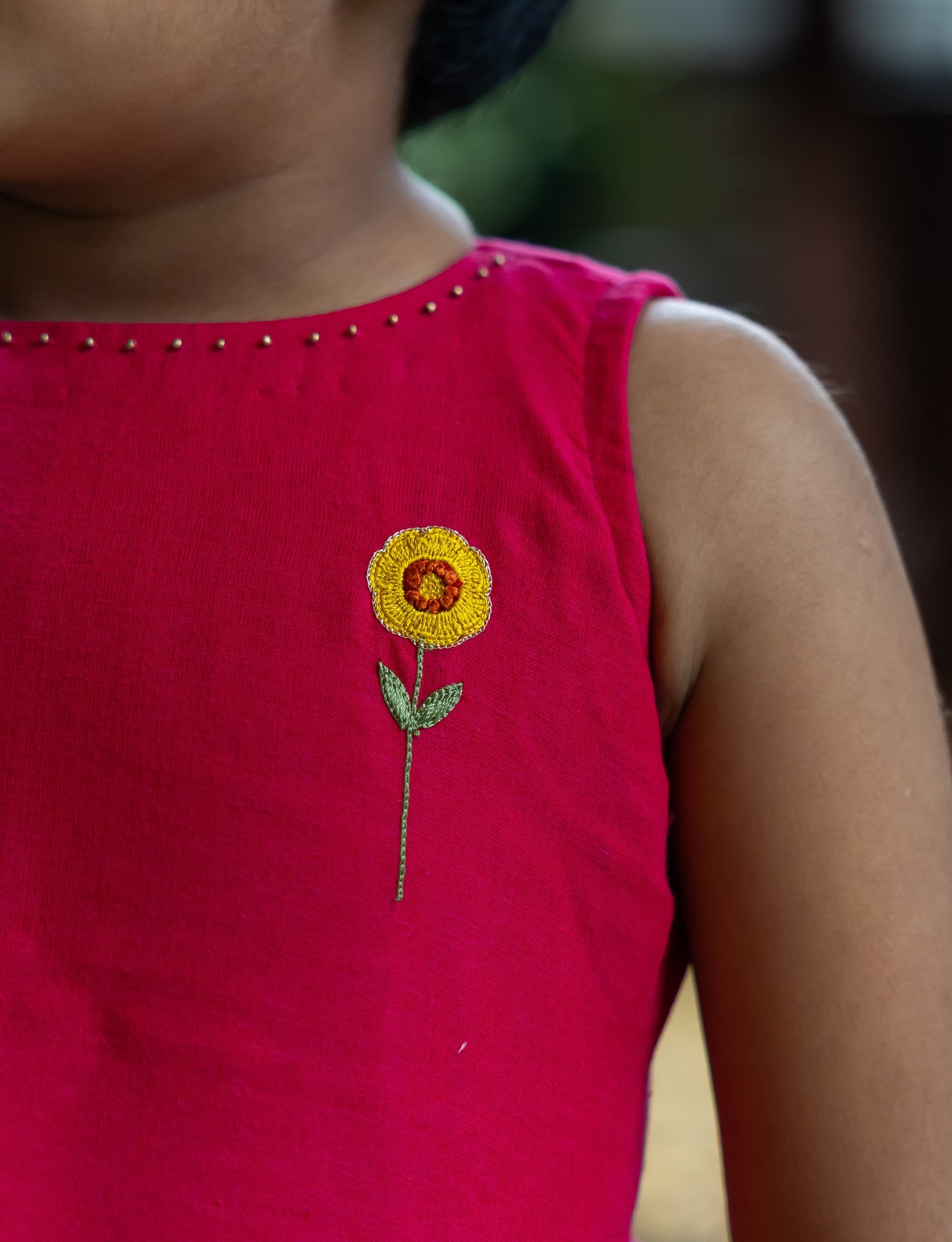 Floral Embroidered Pink Kurta with Flared Sharara Bottom