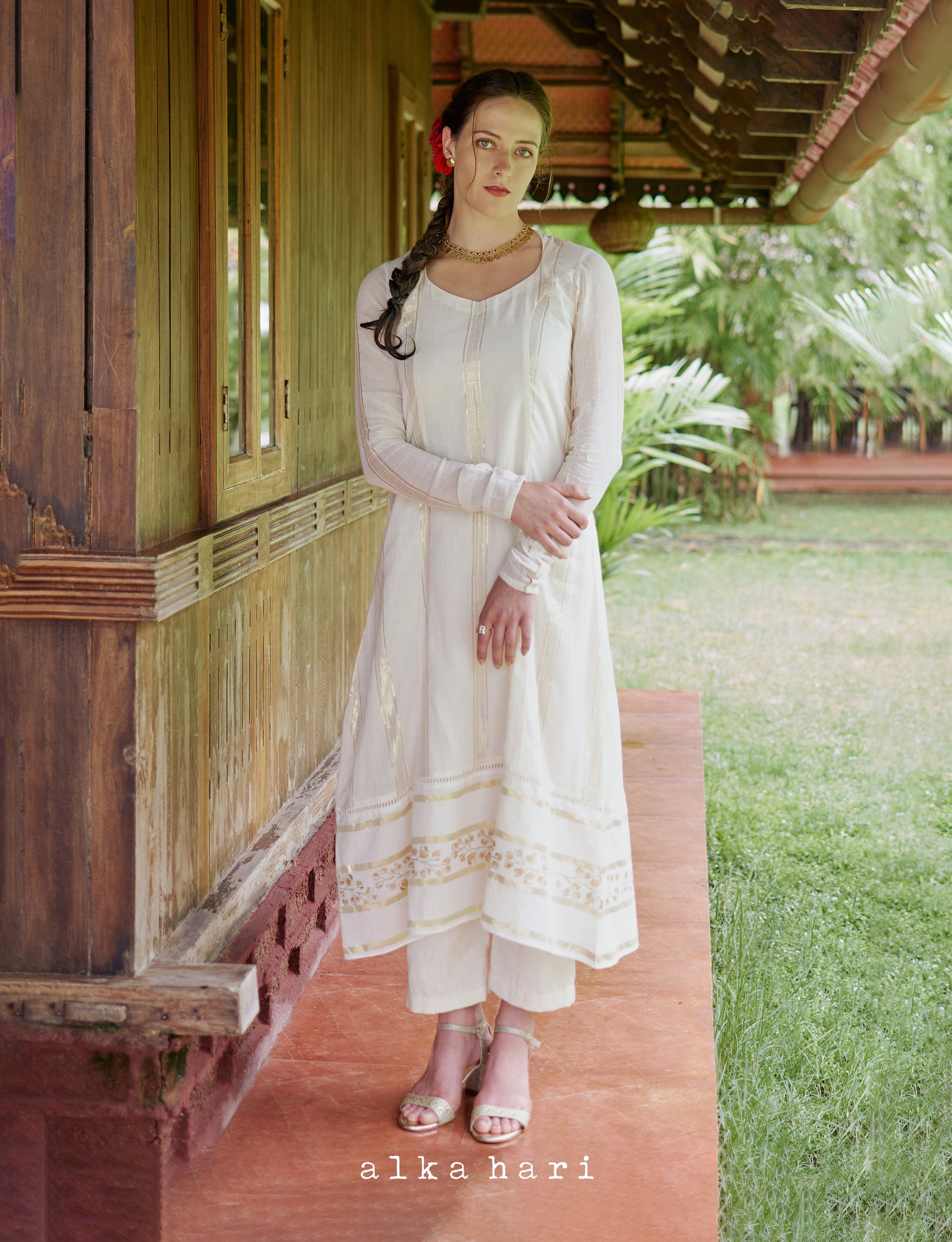 Off White Anarkali
