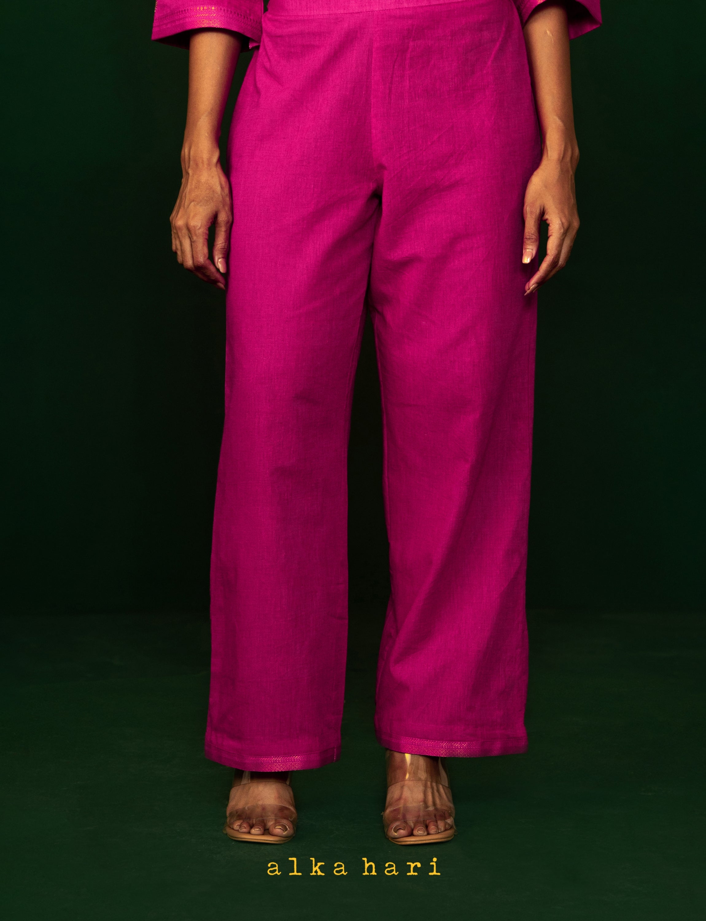 Scarlet Pink Palazzo Pants