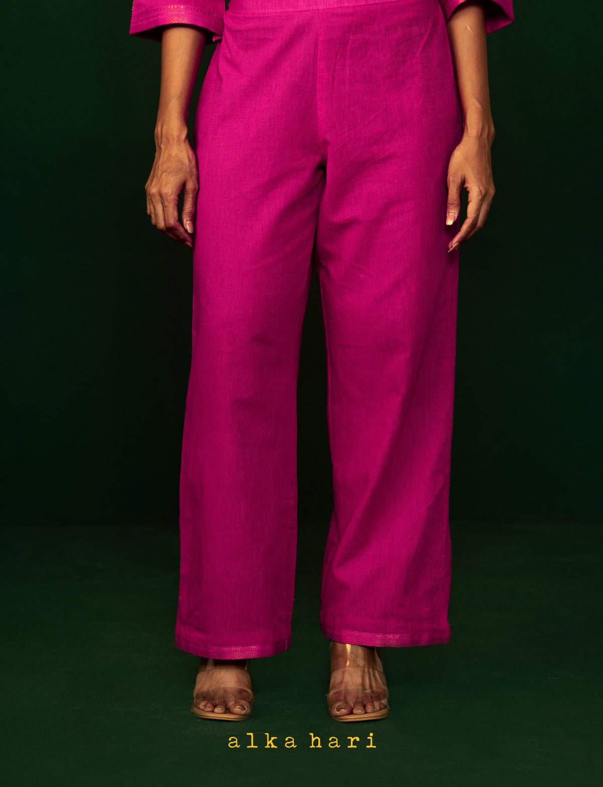 Scarlet Pink Palazzo Pants