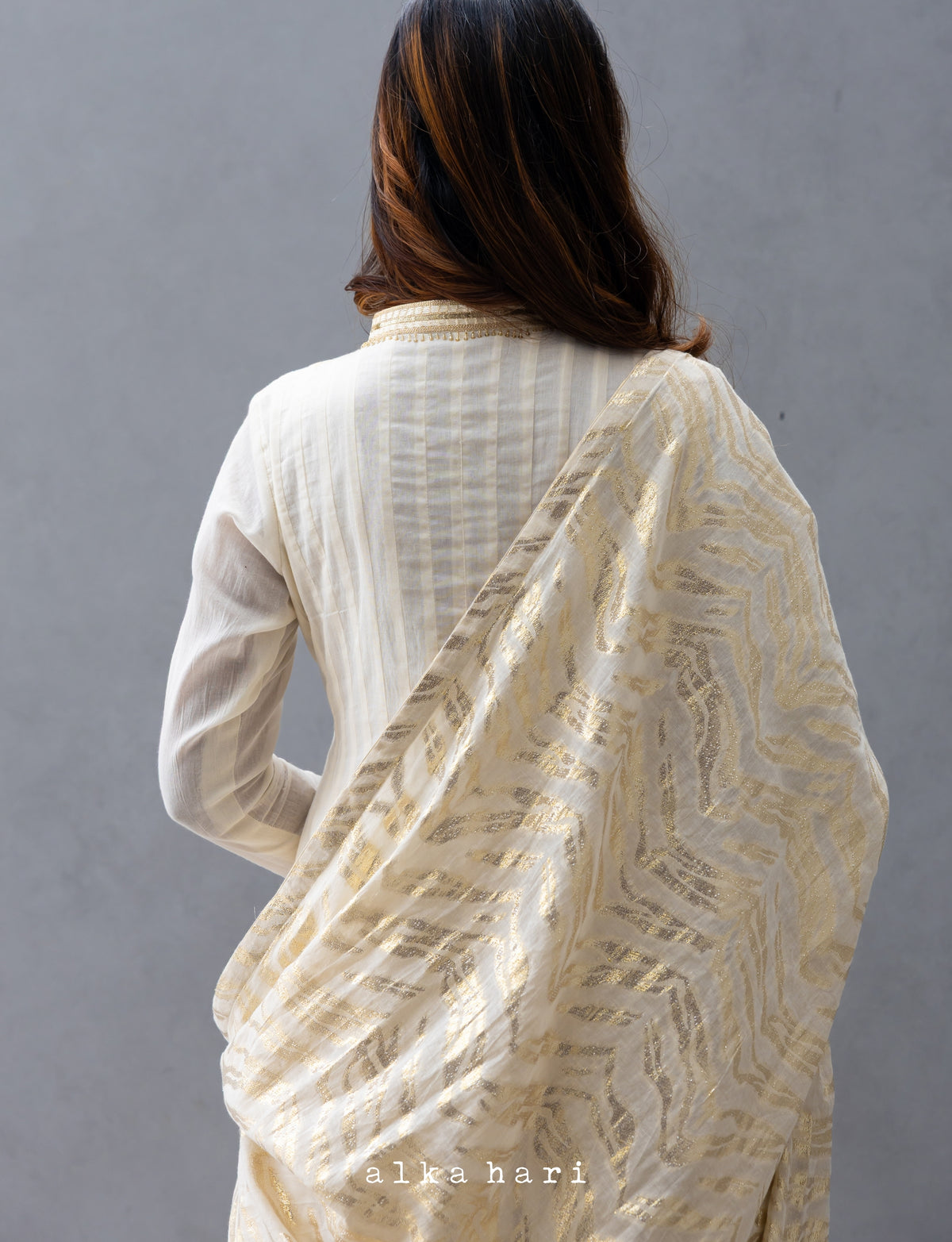 Gold Patterned Dupatta