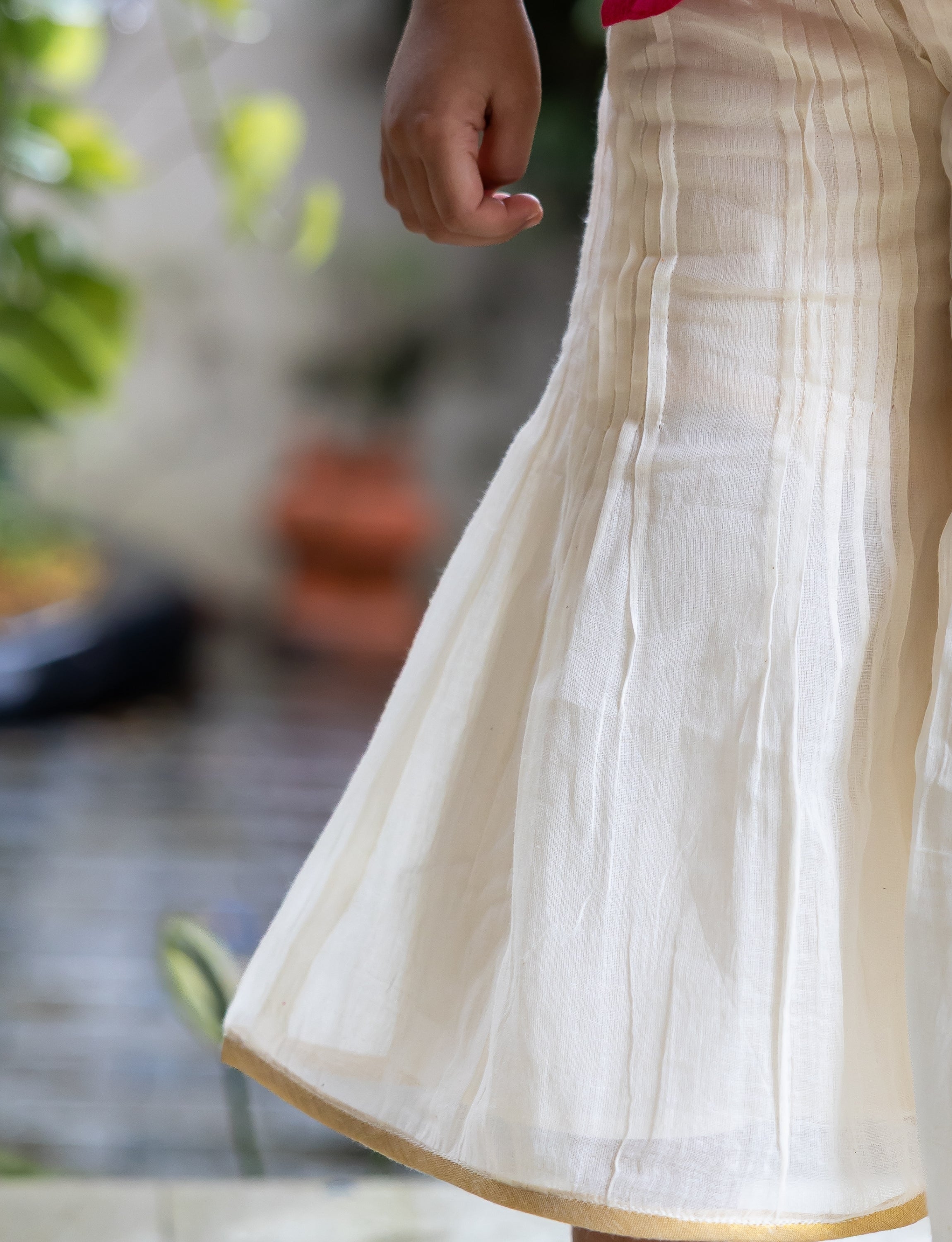 Floral Embroidered Pink Kurta with Flared Sharara Bottom