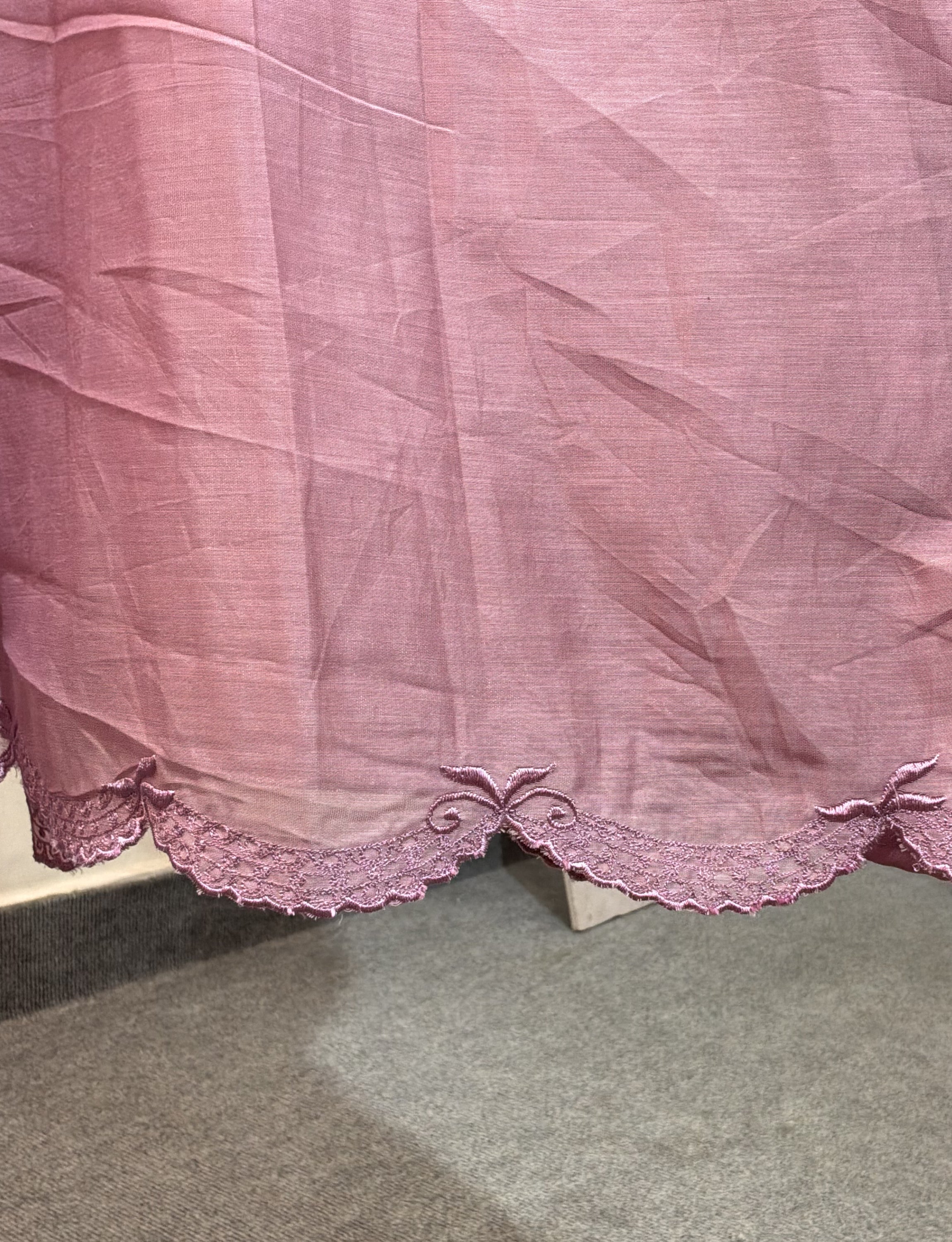Dusty Pink Chanderi Silk Dress