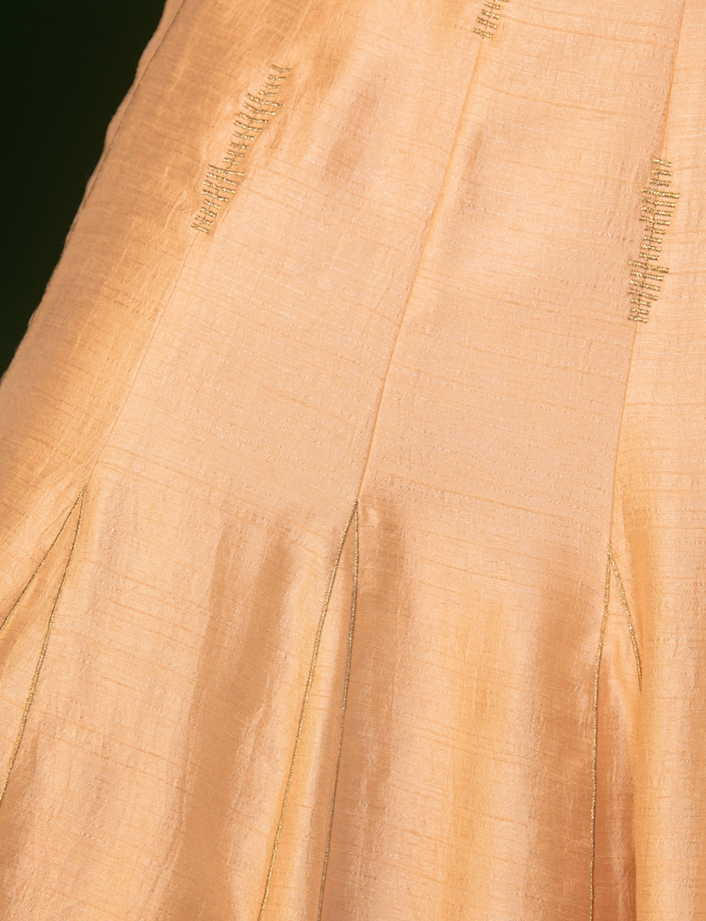 Champagne Pink Skirt & Blouse Co-Ord Set