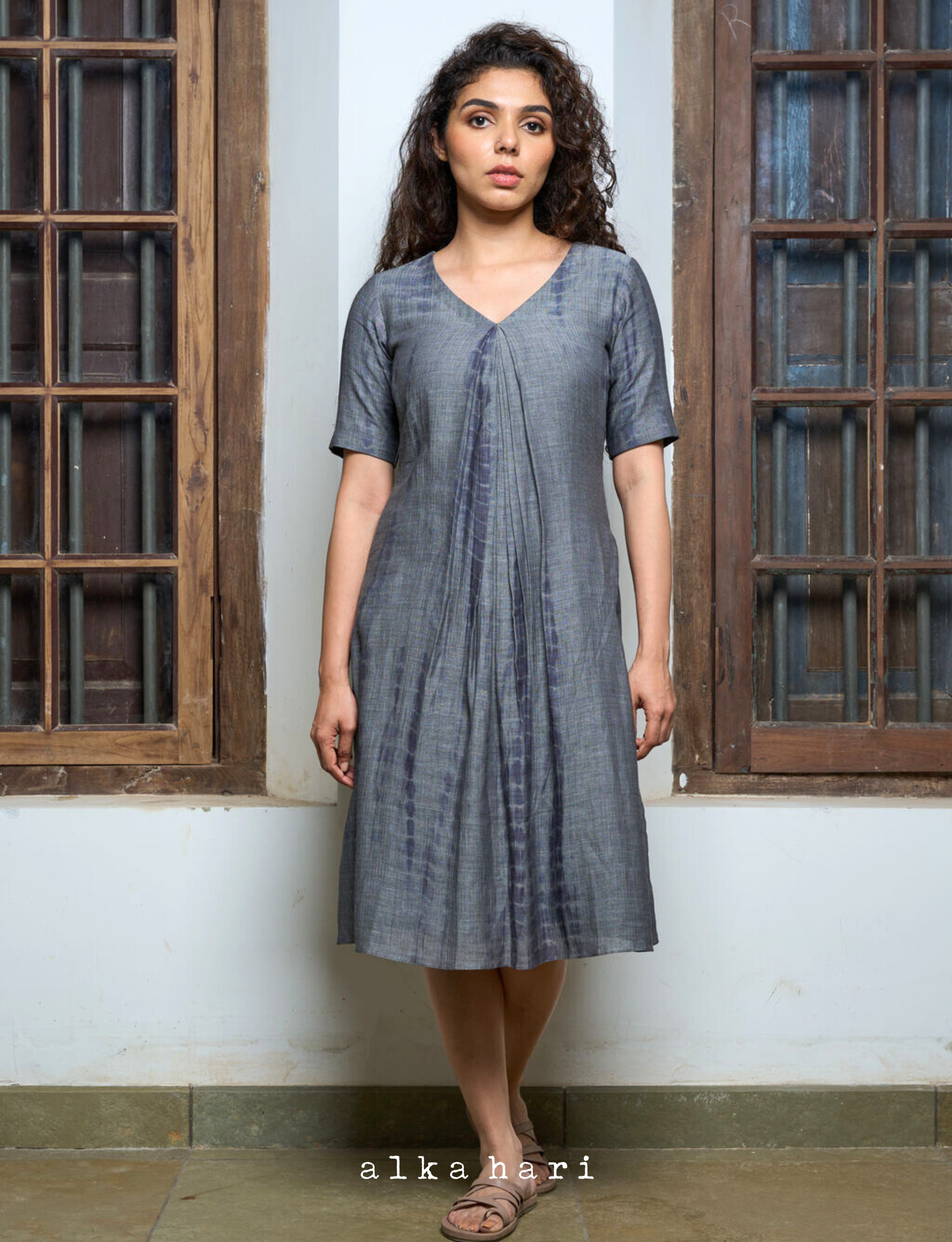 Tie and dye A line dress