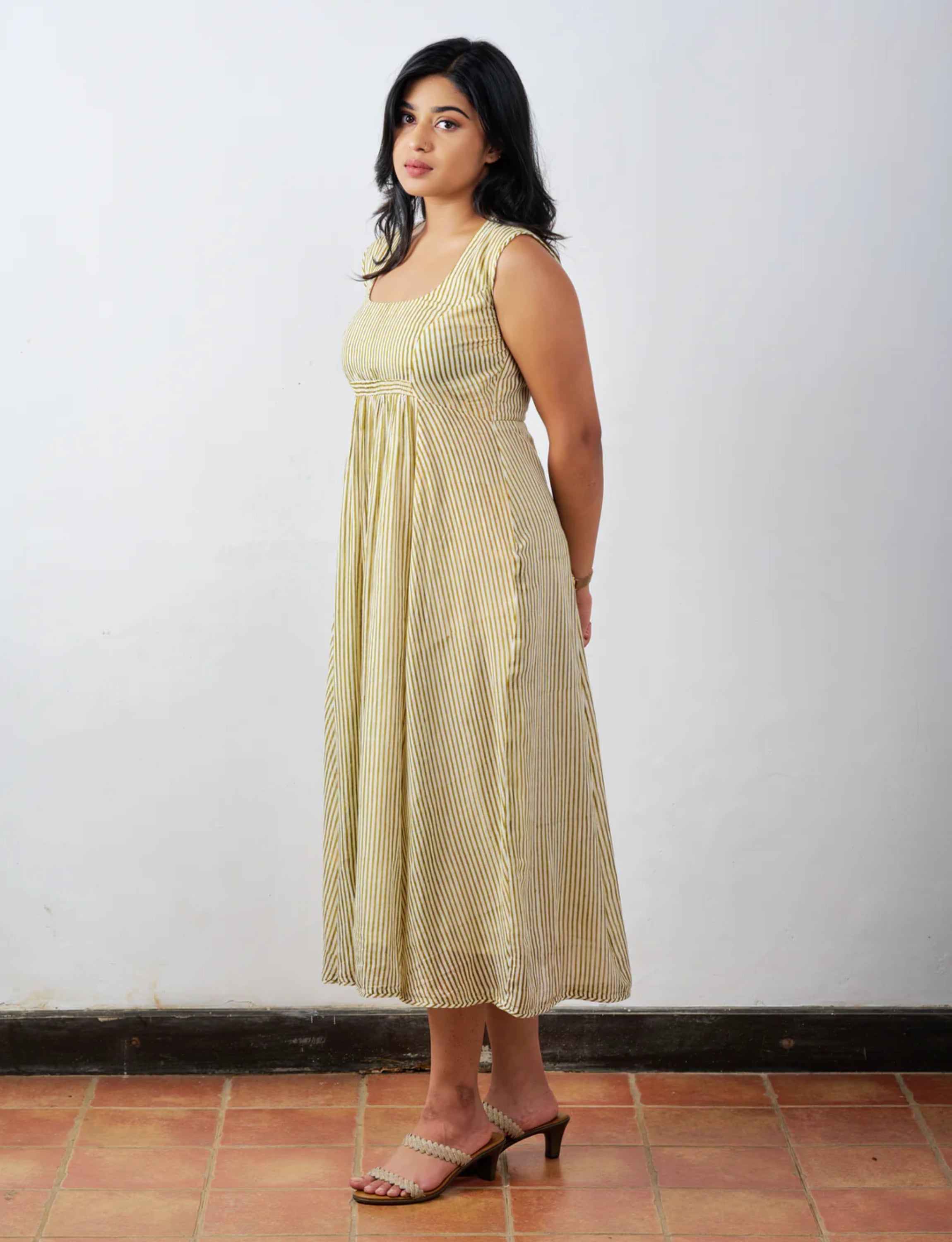 Green Stripped Dress