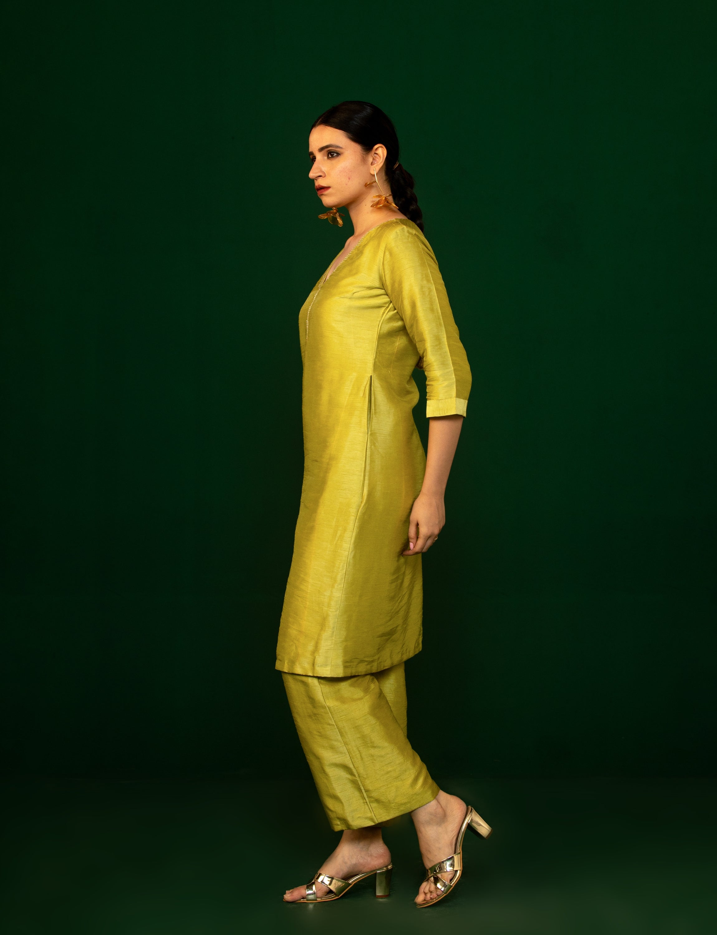 Lime Yellow Kurta