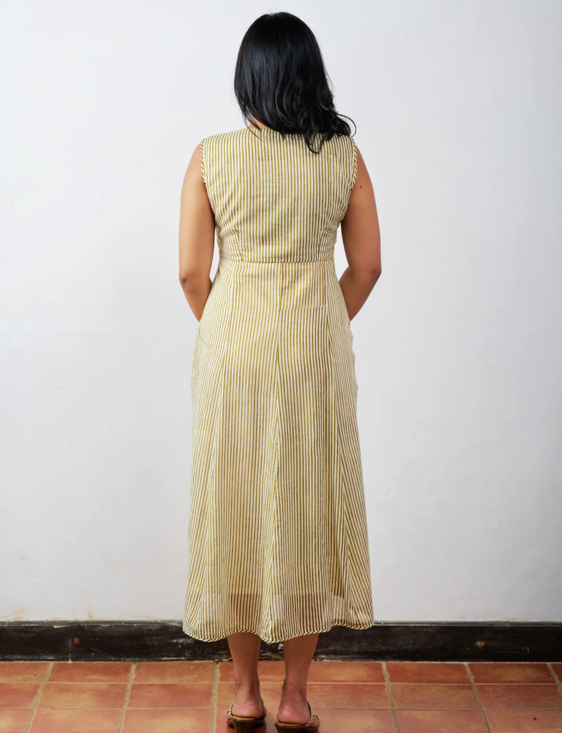 Green Stripped Dress