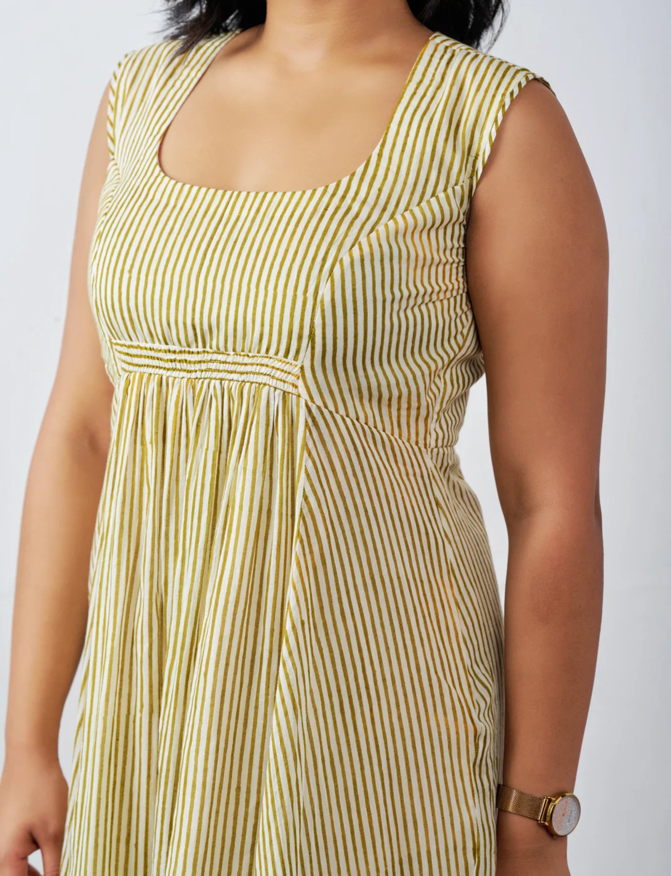 Green Stripped Dress