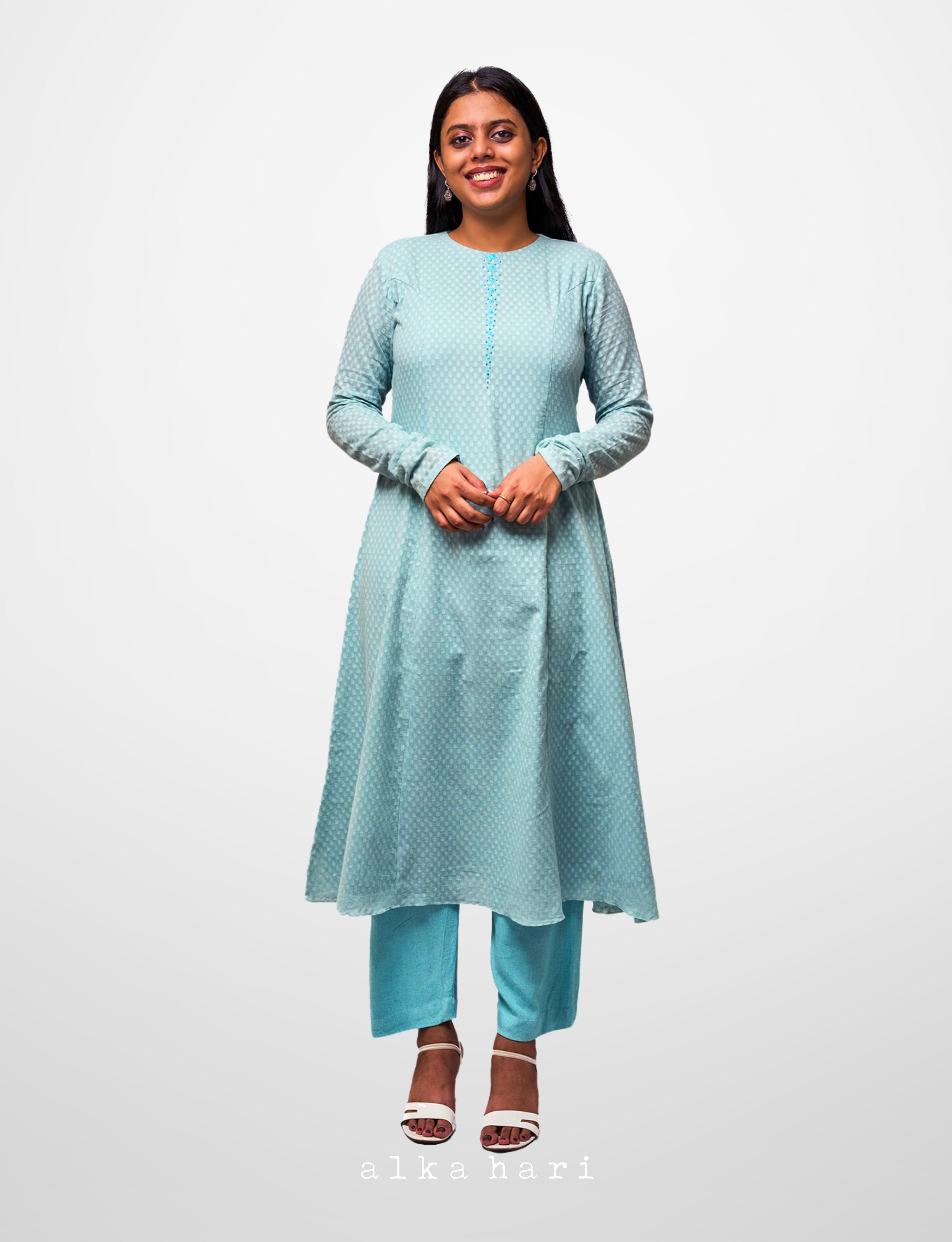 Light blue Anarkali