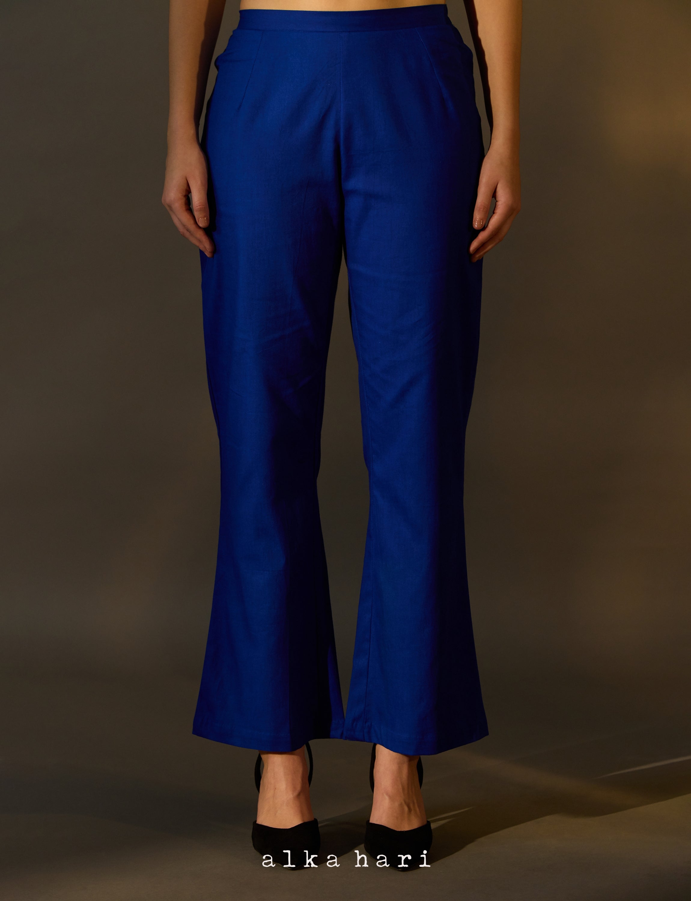 Blue Mul Cotton Pants