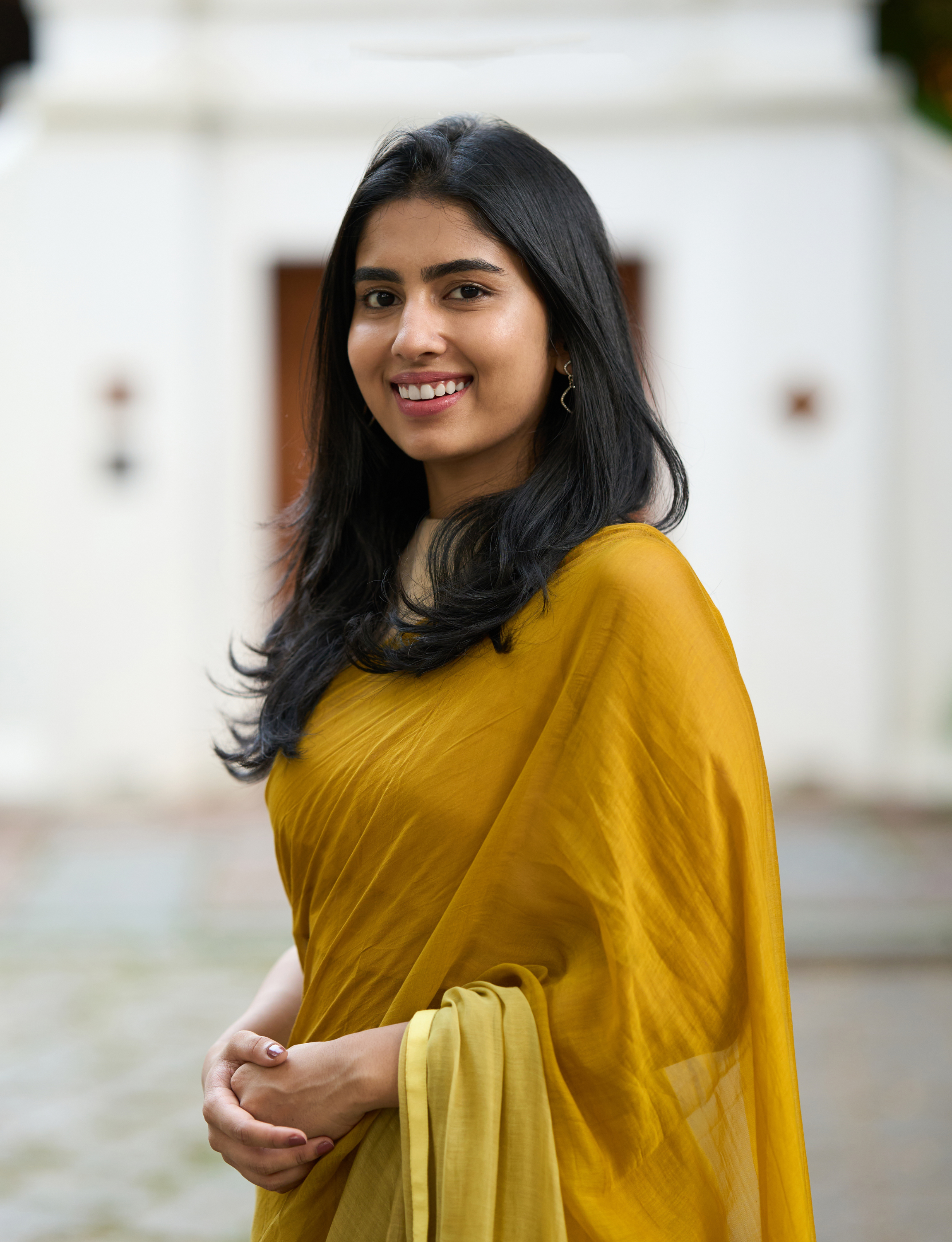Yellow Chanderi Silk Saree
