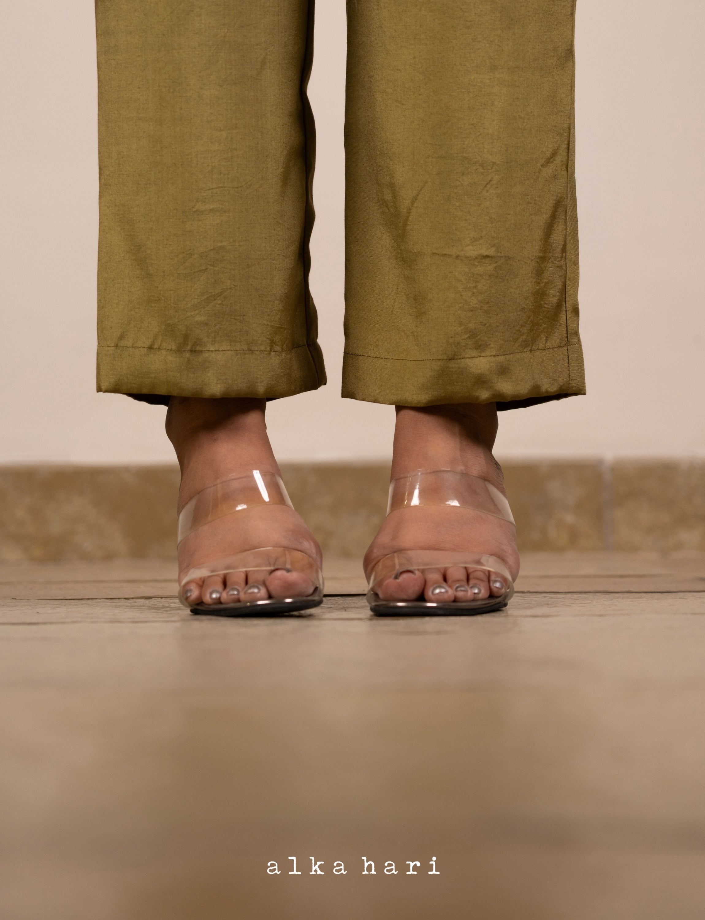 Olive Green Palazzo Pants