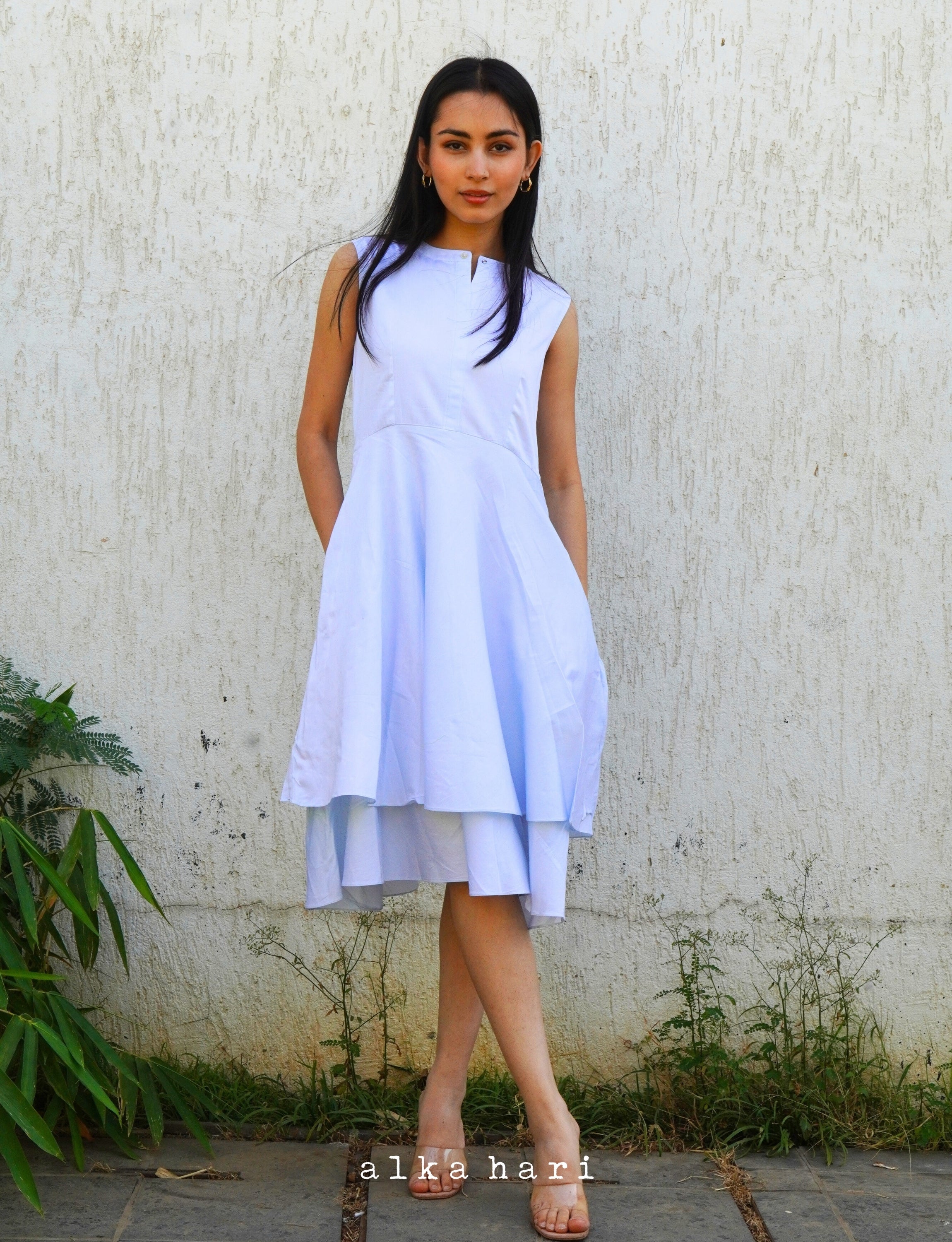 Light Blue Dress with Pockets
