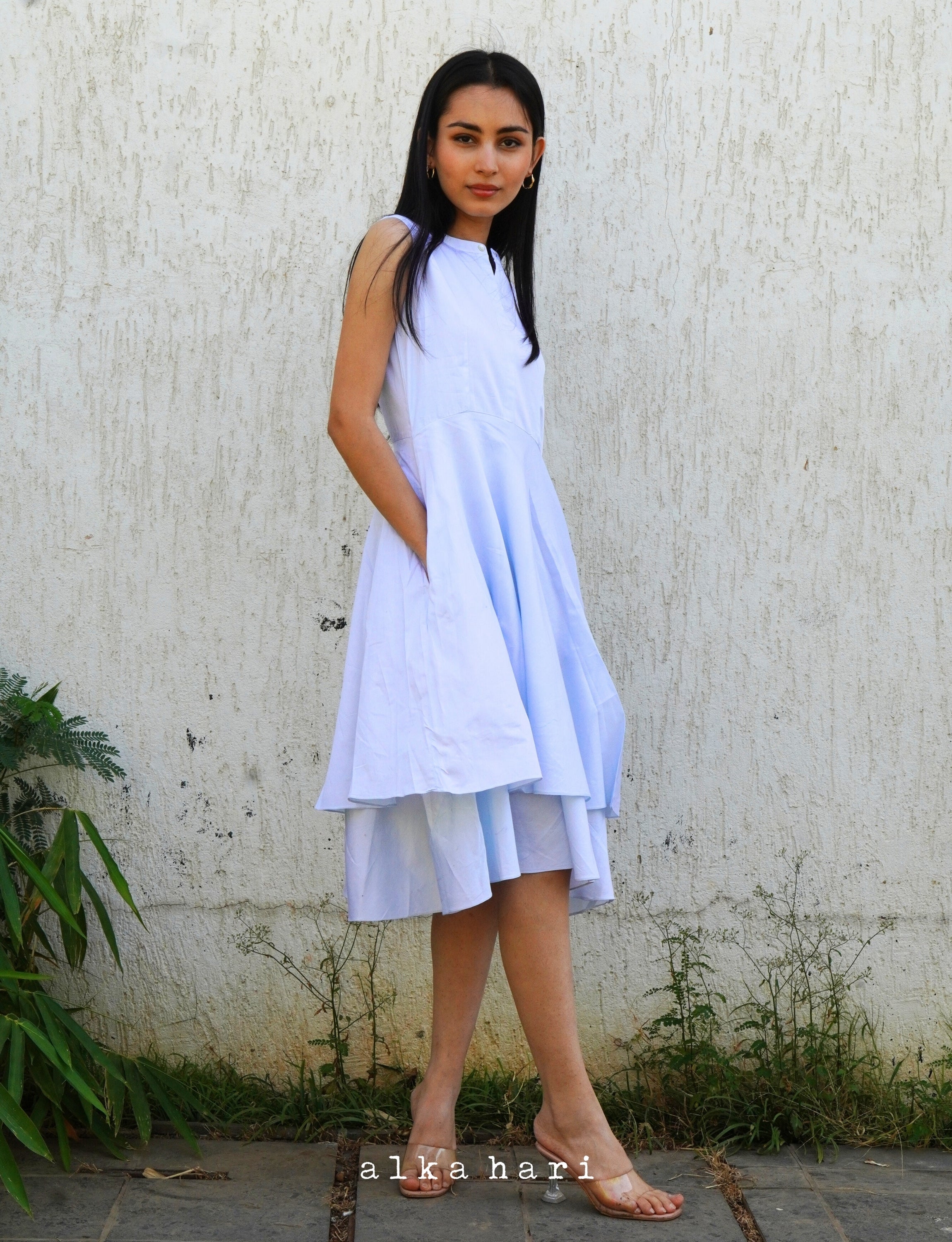Light Blue Dress with Pockets