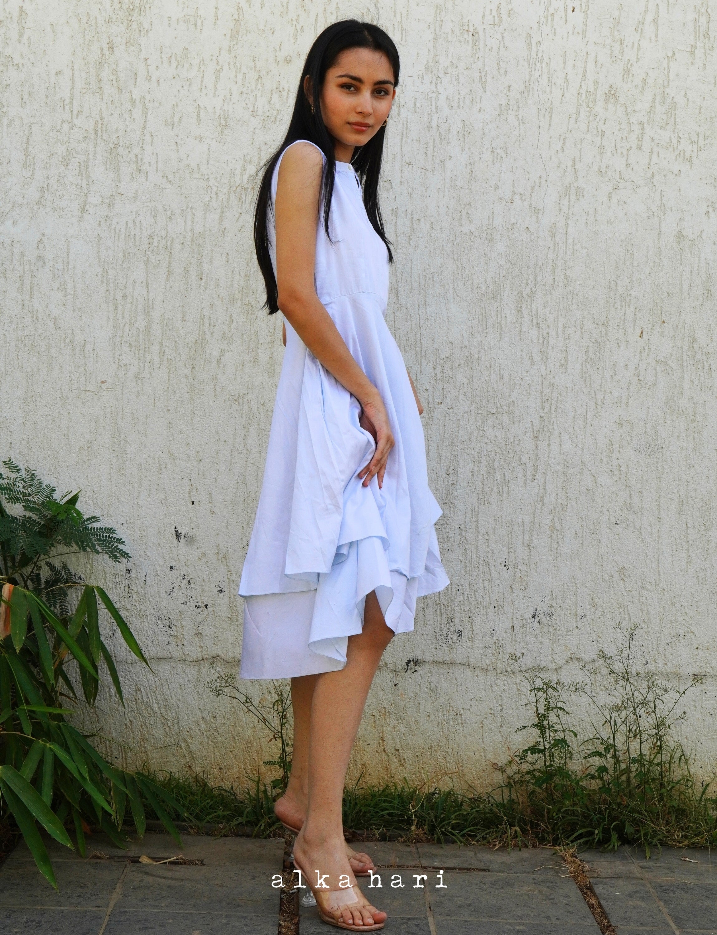 Light Blue Dress with Pockets