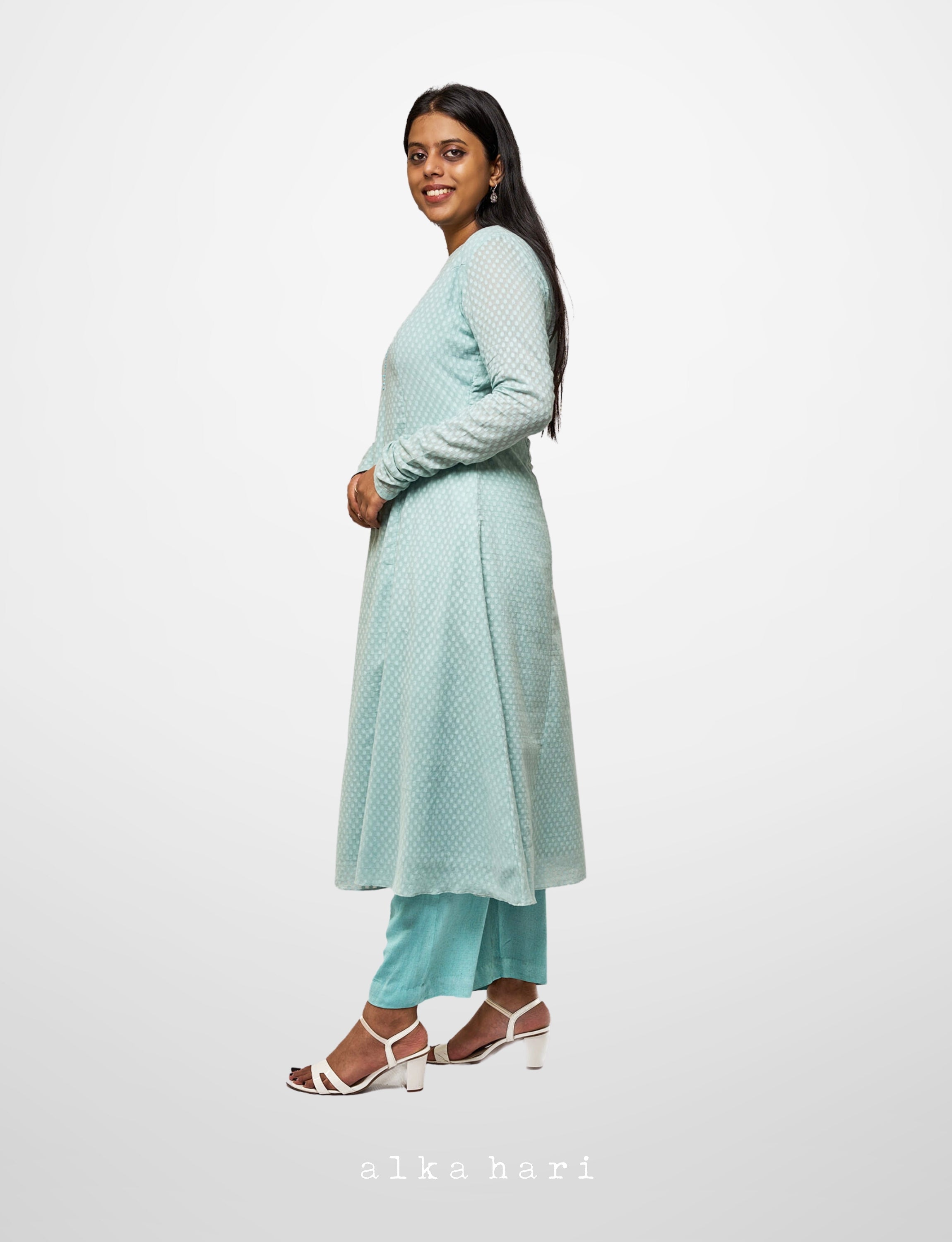 Light blue Anarkali