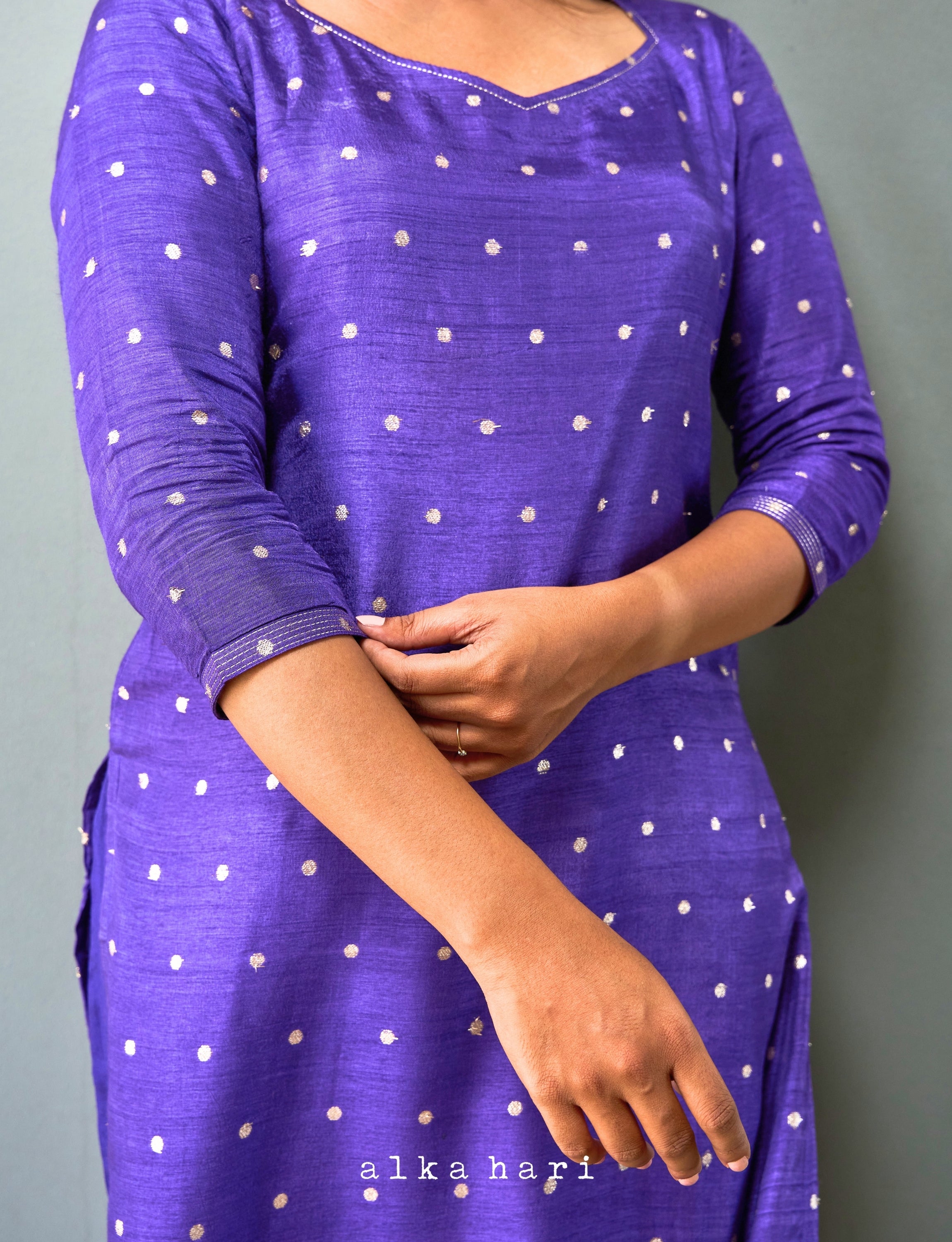 Violet Butta Kurta