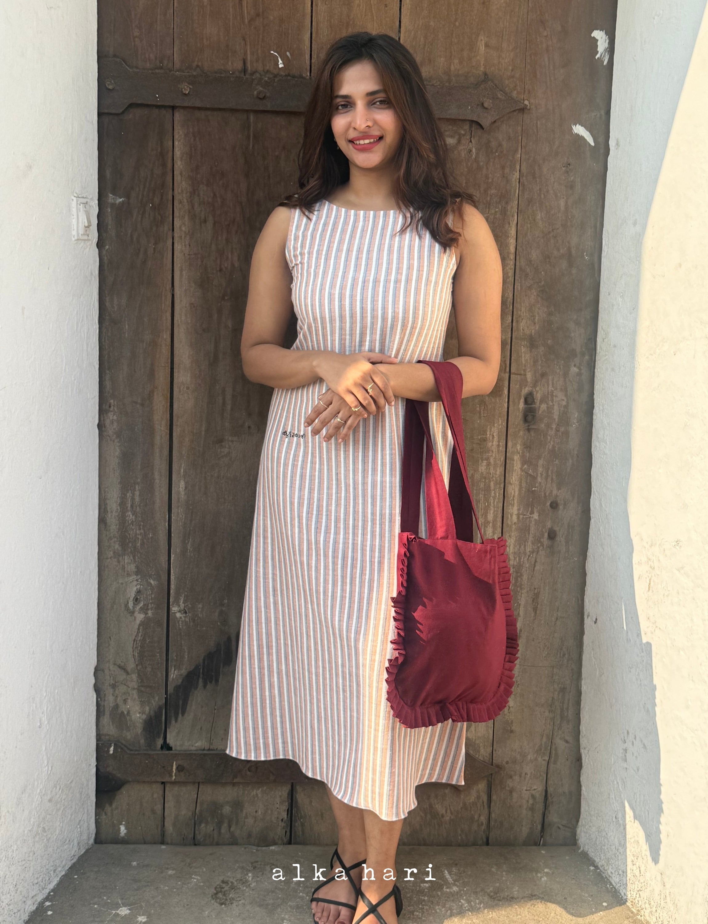 Multicolored Stripped Dress