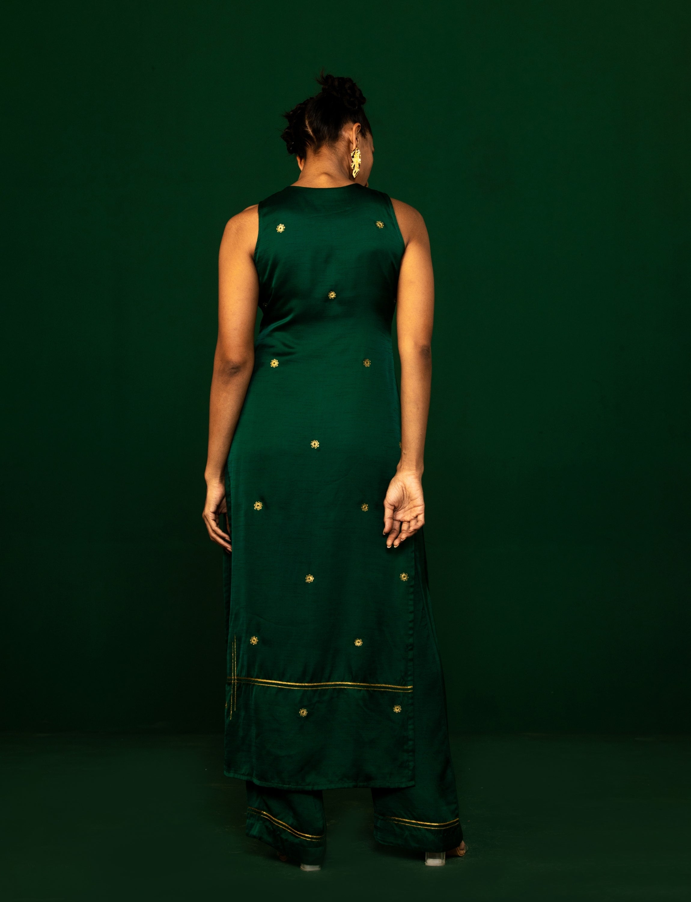 Emerald Green Buttondown Kurta