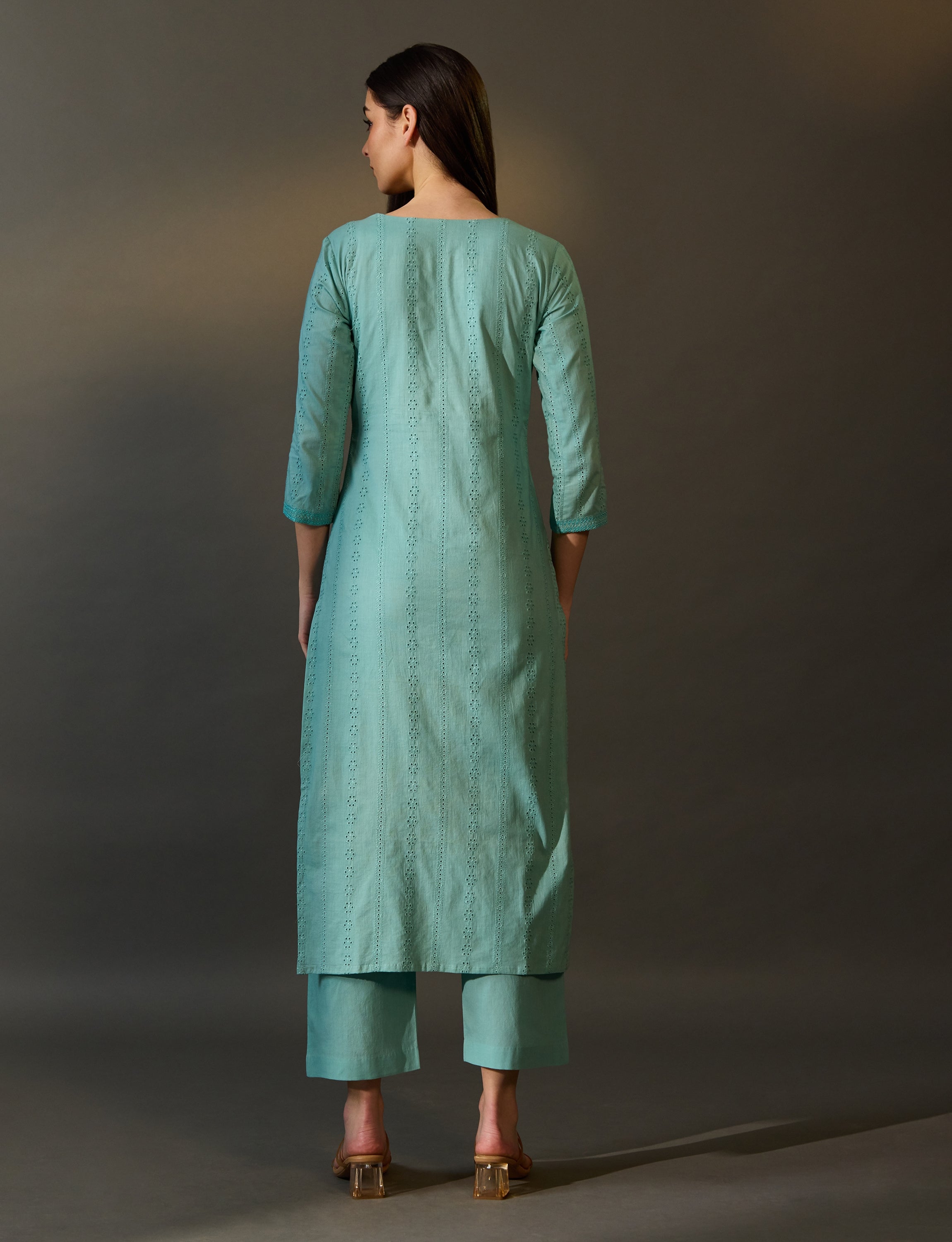 Sky Blue Hakoba Kurta