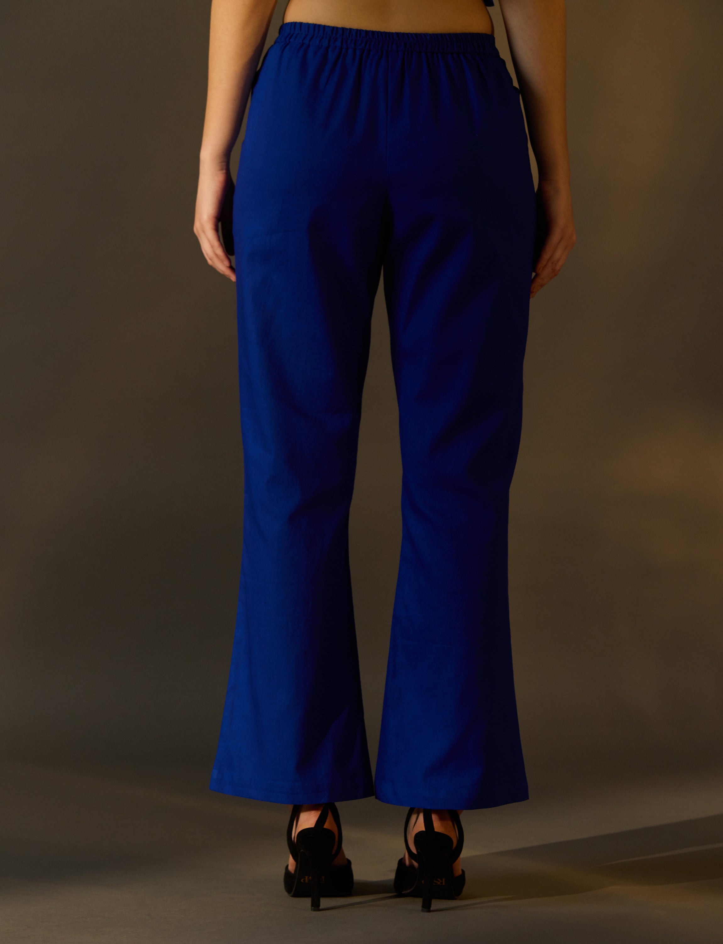 Blue Mul Cotton Pants