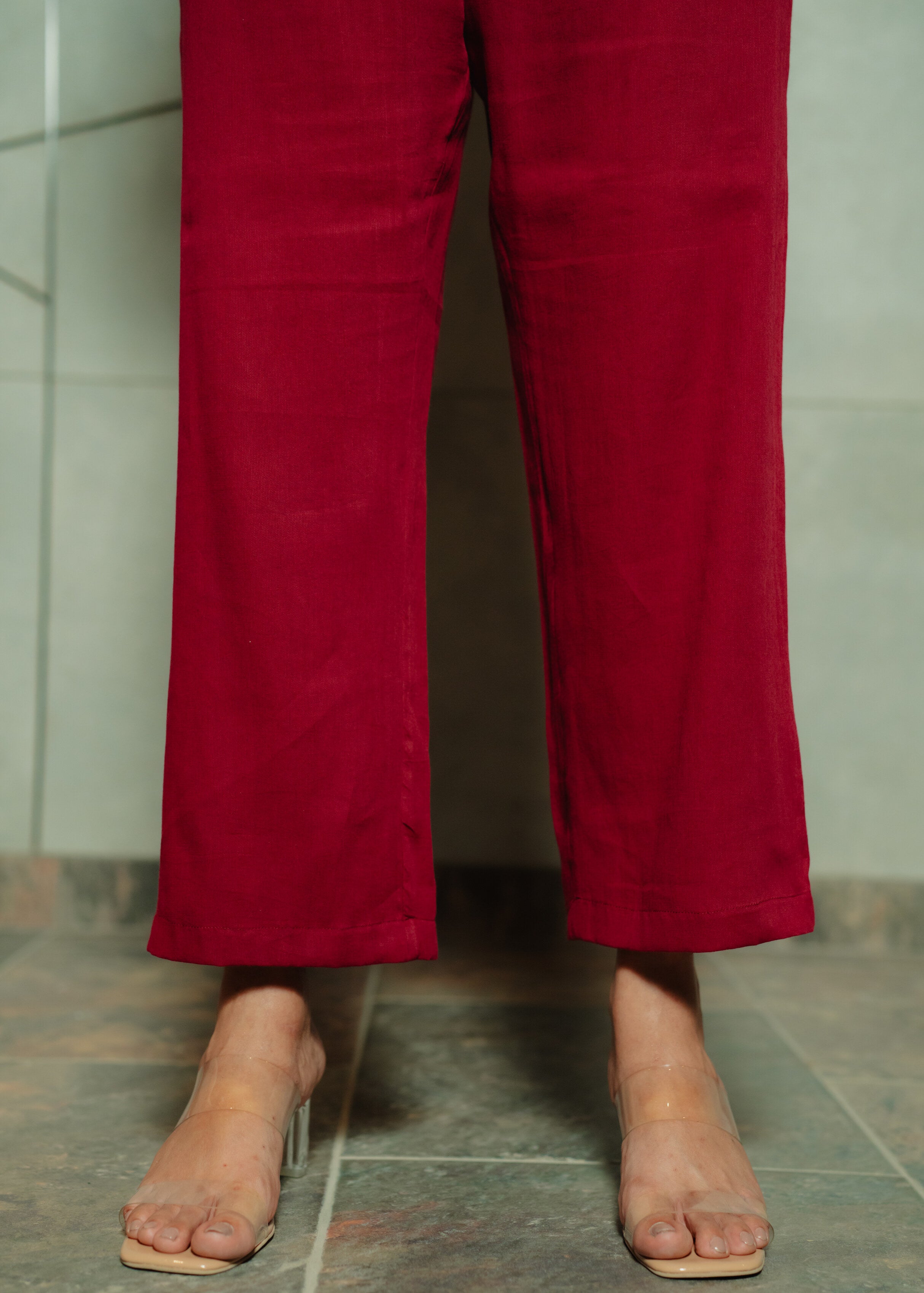 Maroon Pants