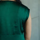 Dark Green Dupion Silk dress
