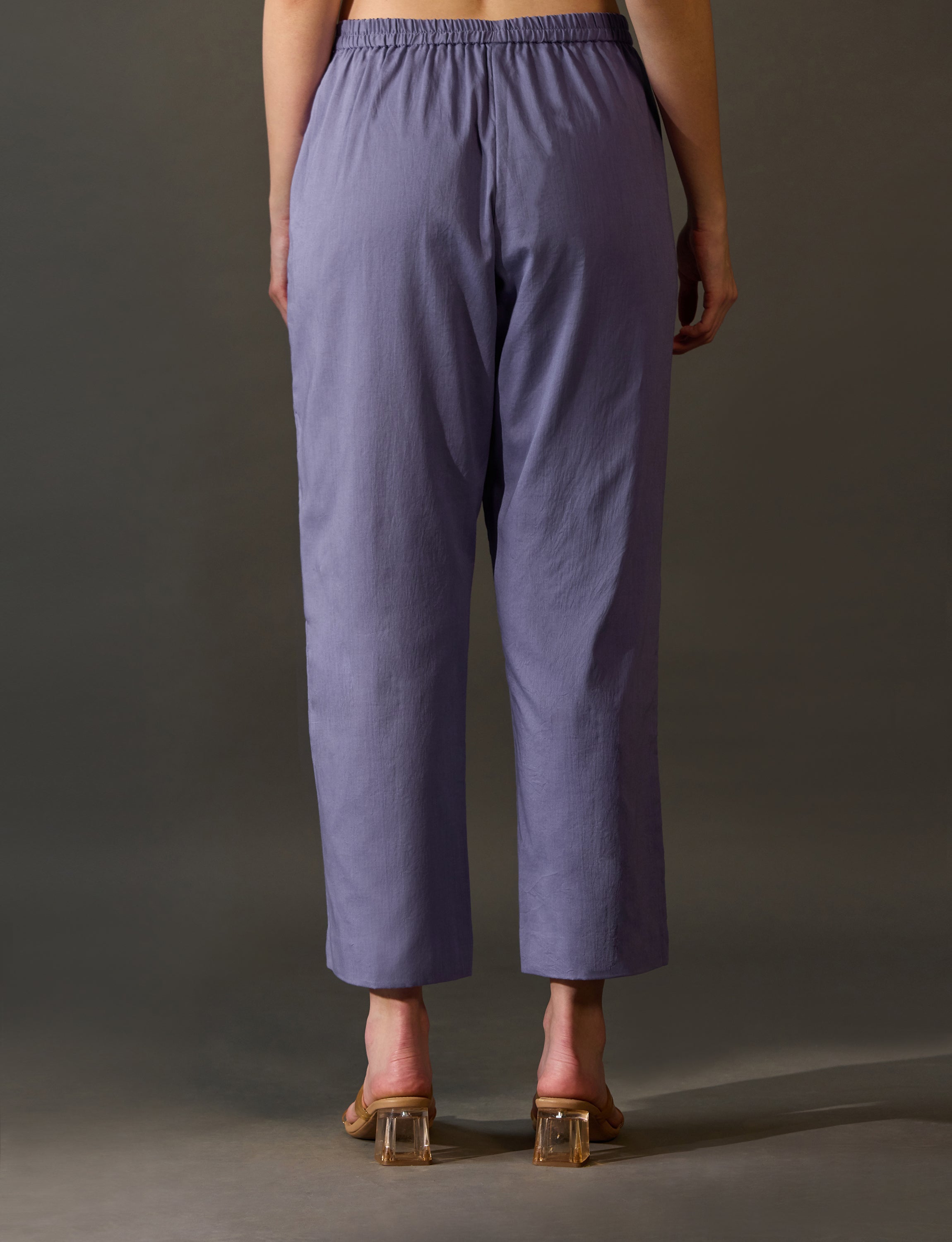 Purple Grey Palazzo Pants