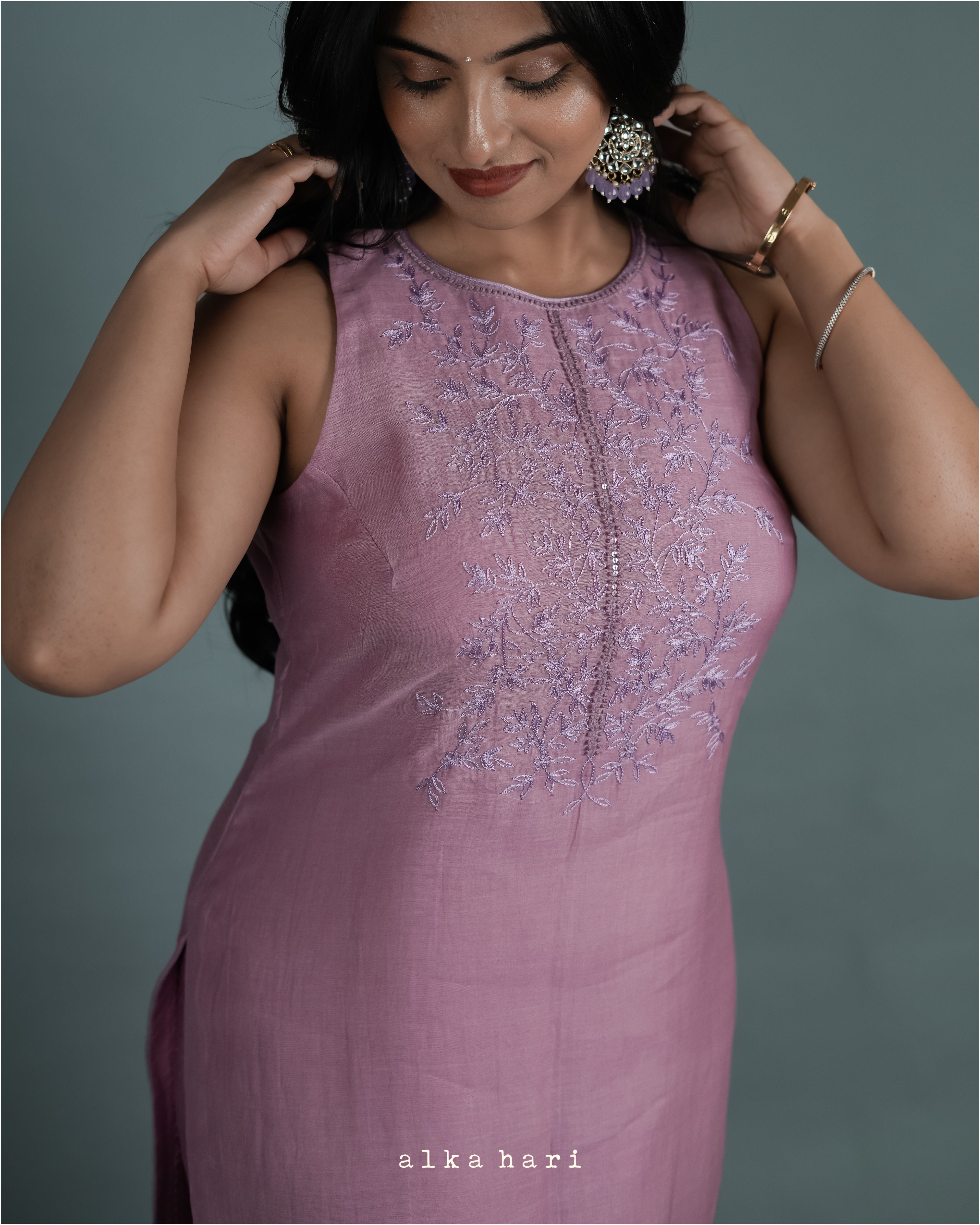 Bubblegum Pink Chanderi Silk Kurta