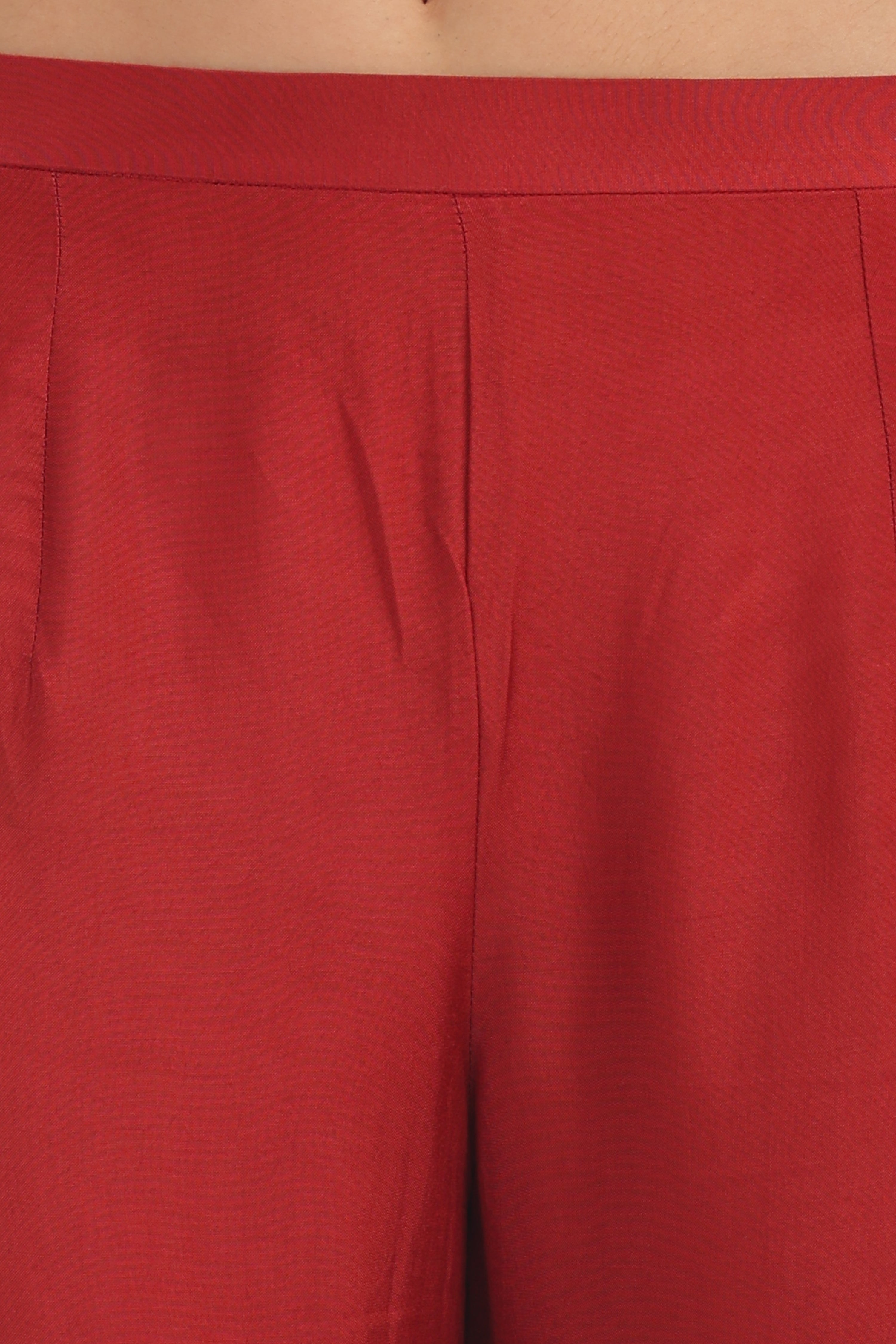 Rustic Red Printed Kurta Set