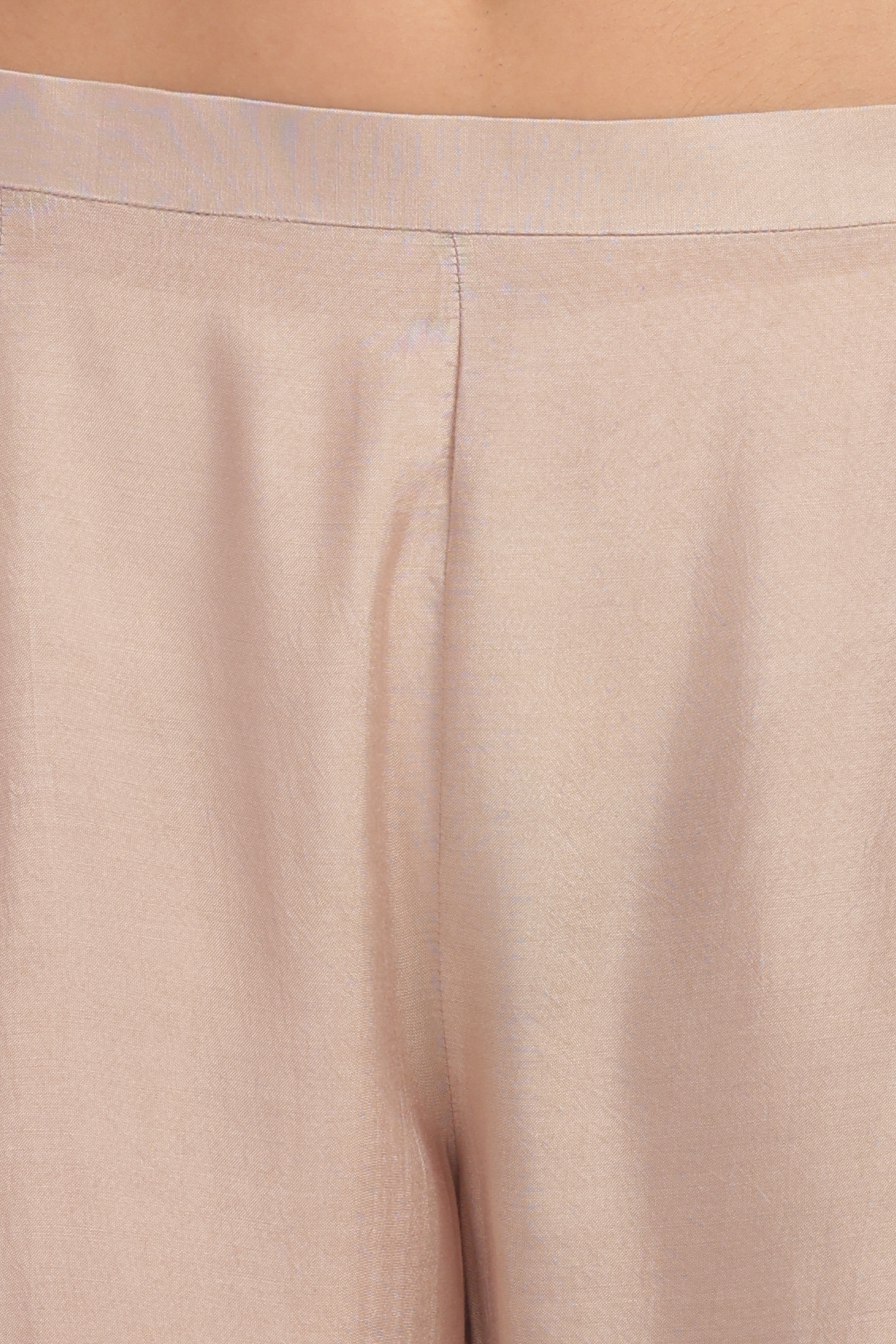 Pastel Peach Printed Kurta Set