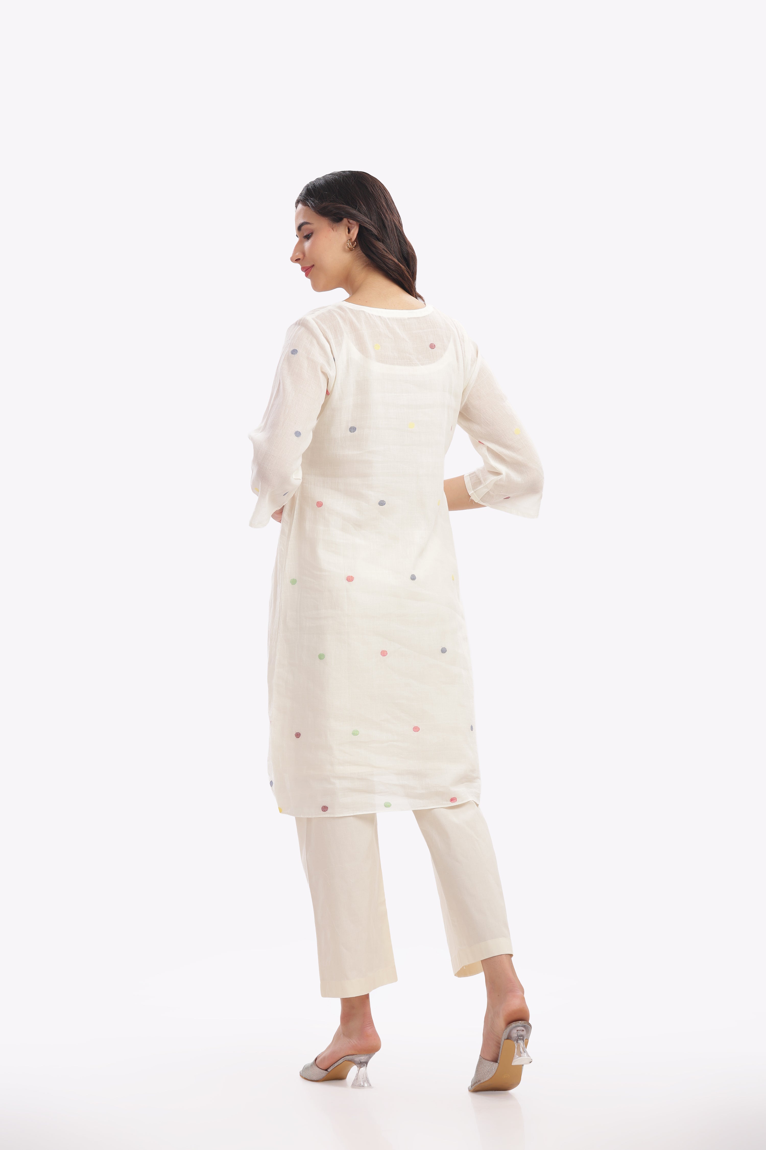 Off White Slip Kurta