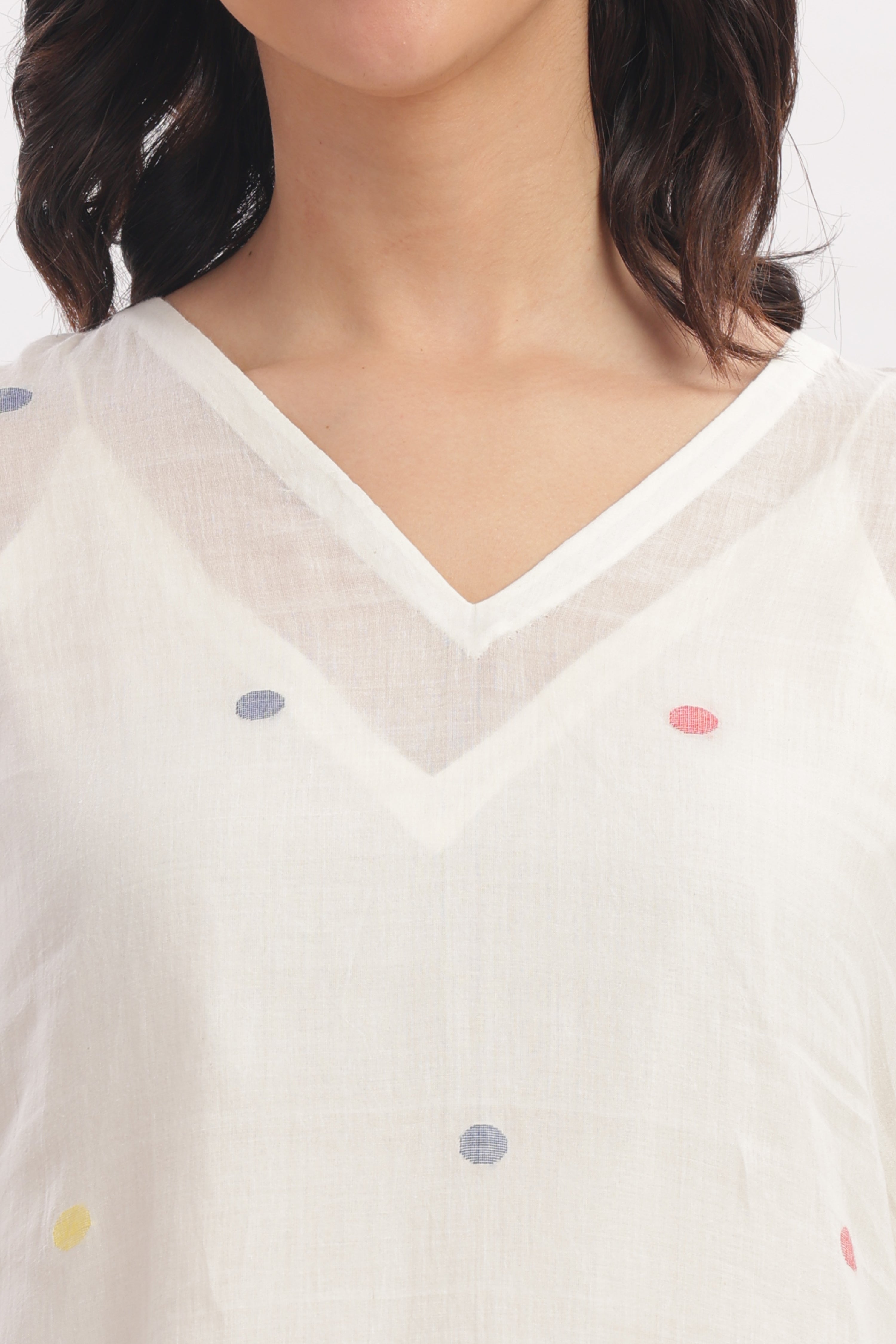 Off White Slip Kurta