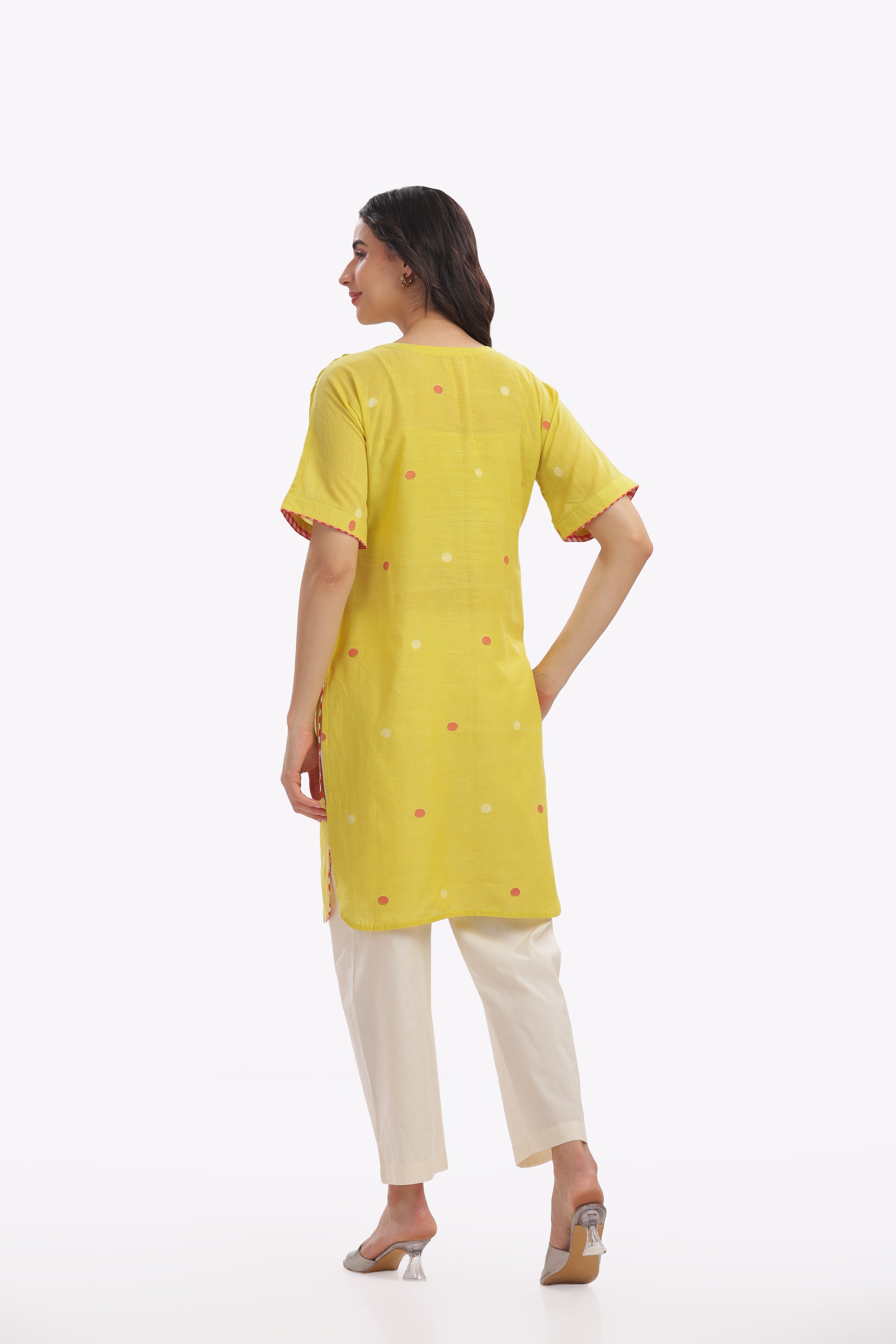 Mustard Yellow Short Kurta