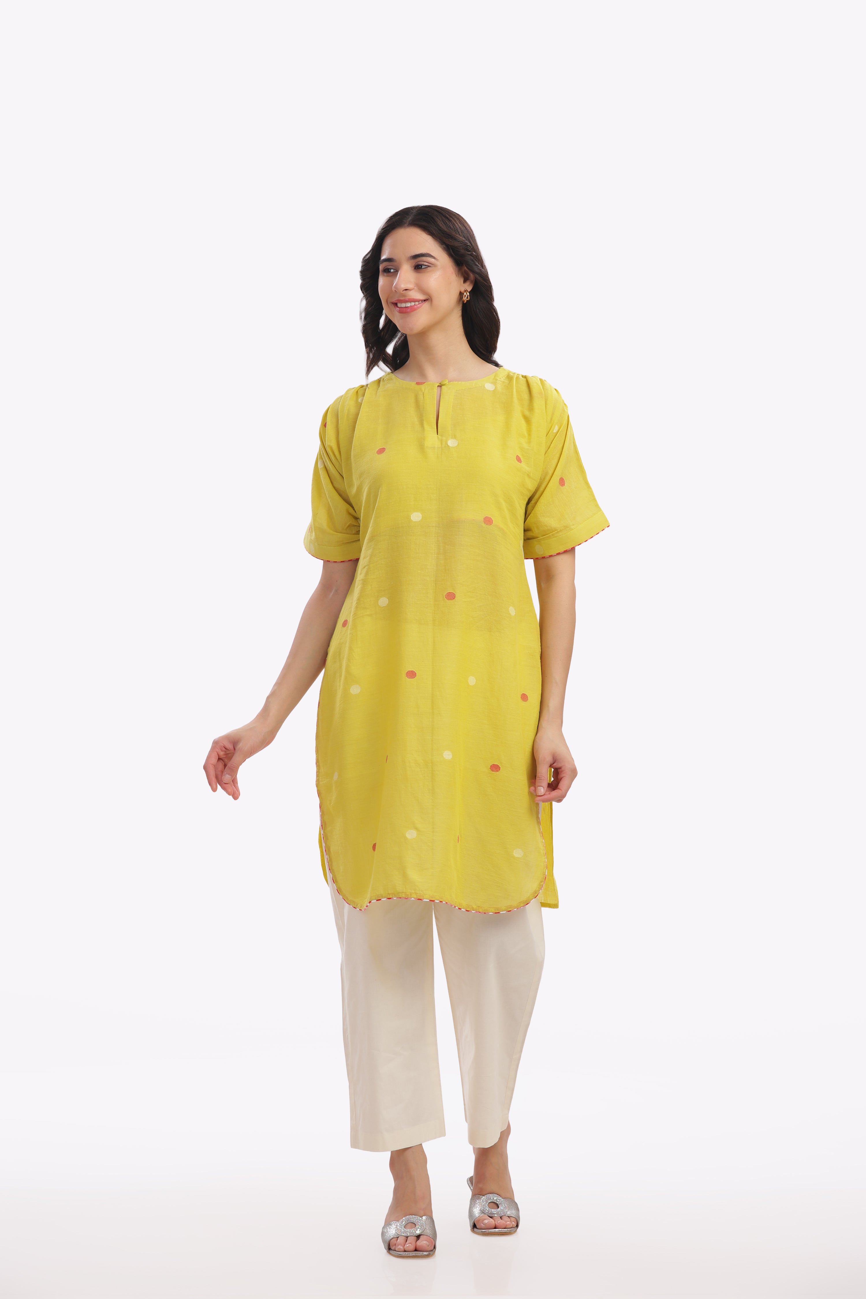 Mustard Yellow Short Kurta