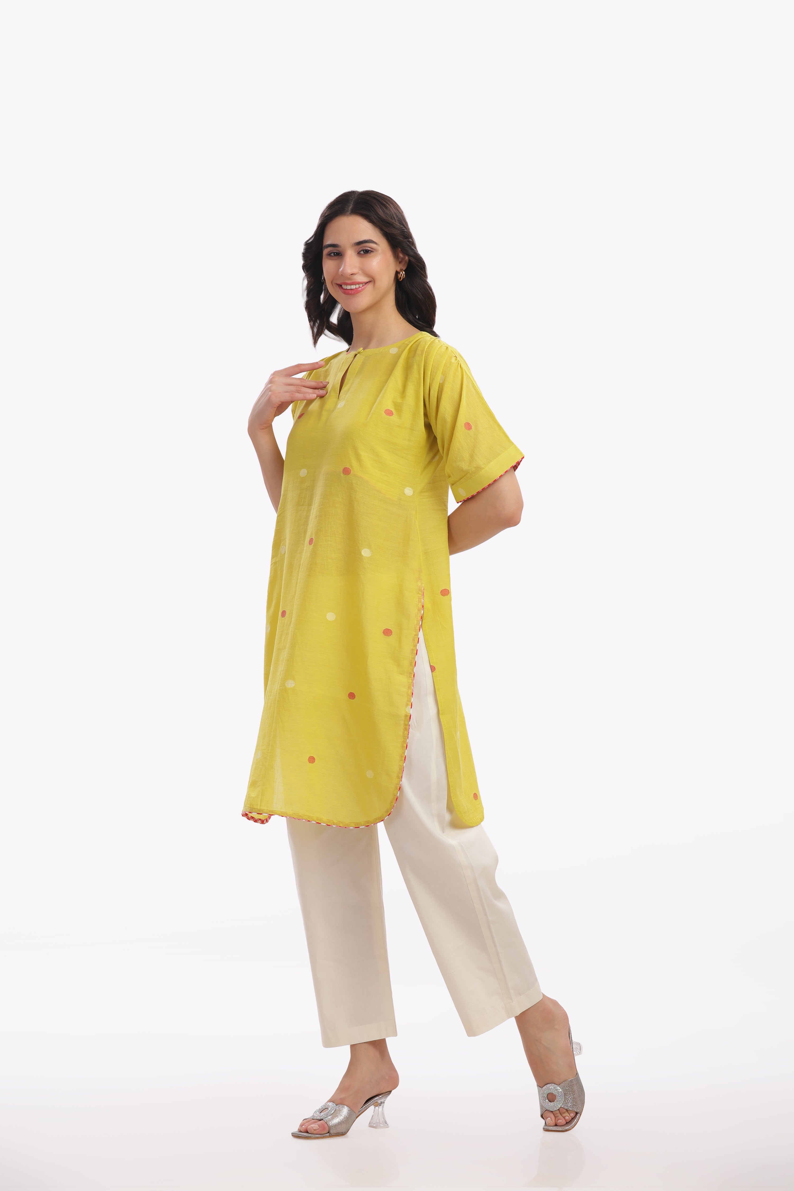 Mustard Yellow Short Kurta