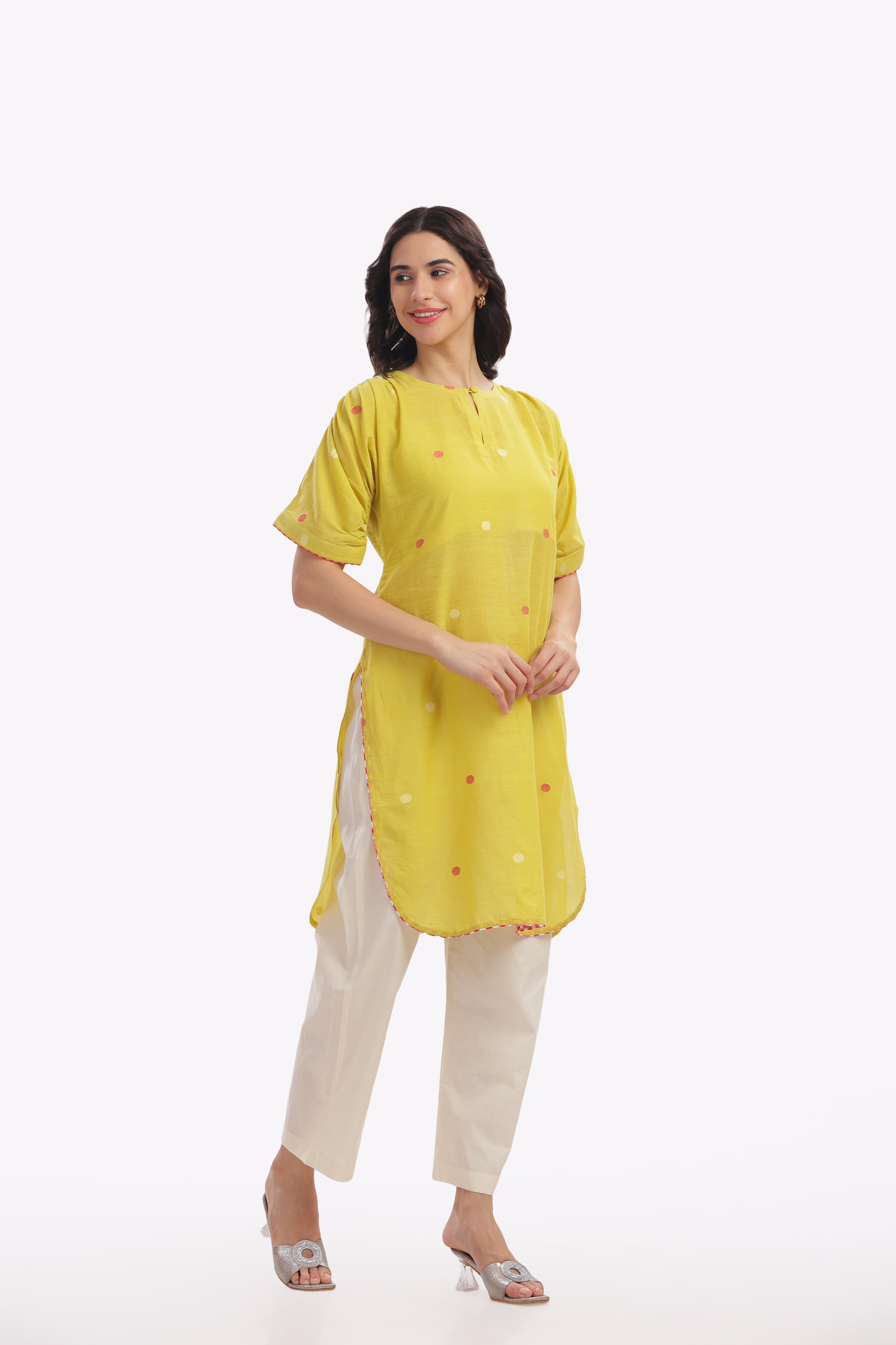 Mustard Yellow Short Kurta