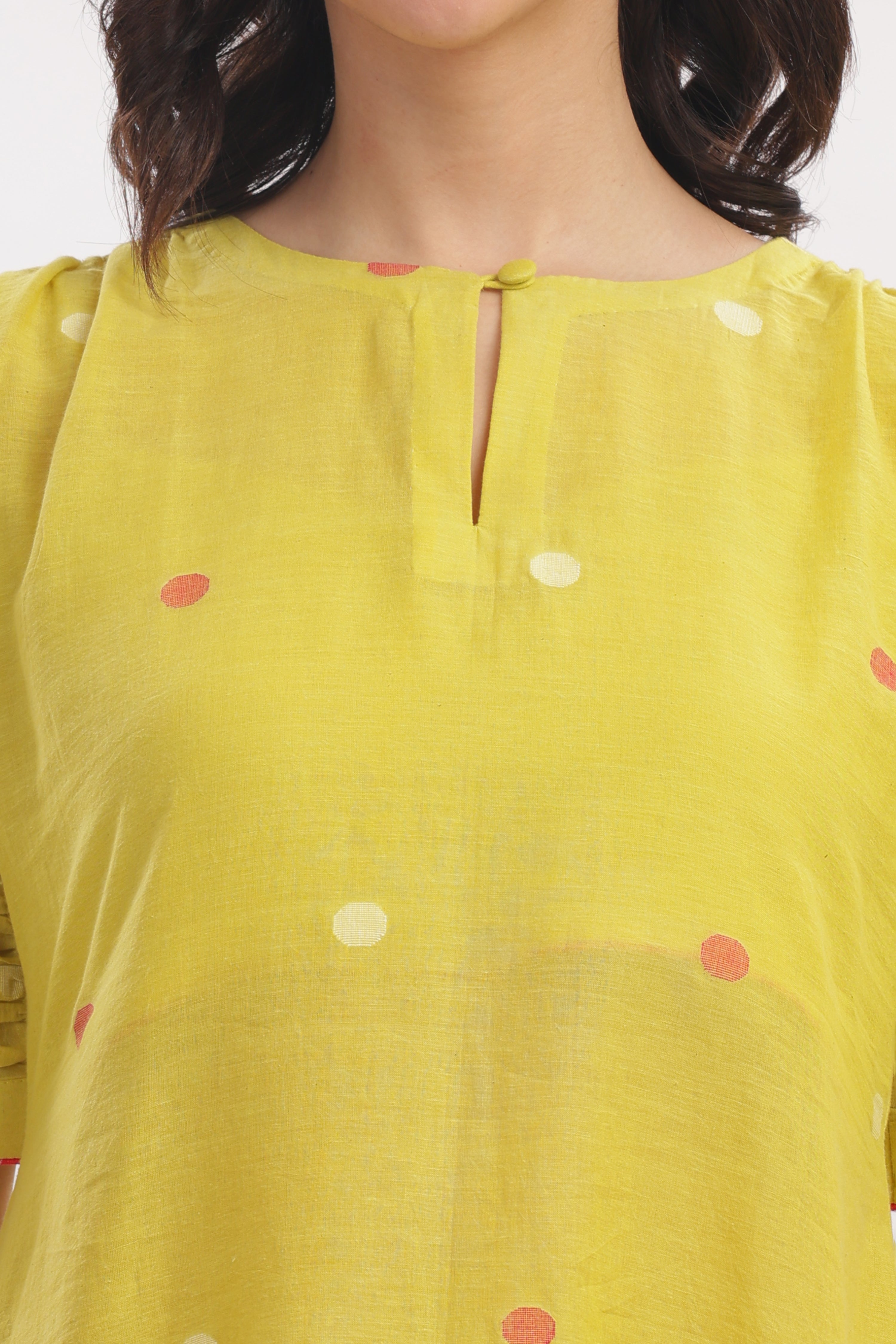 Mustard Yellow Short Kurta